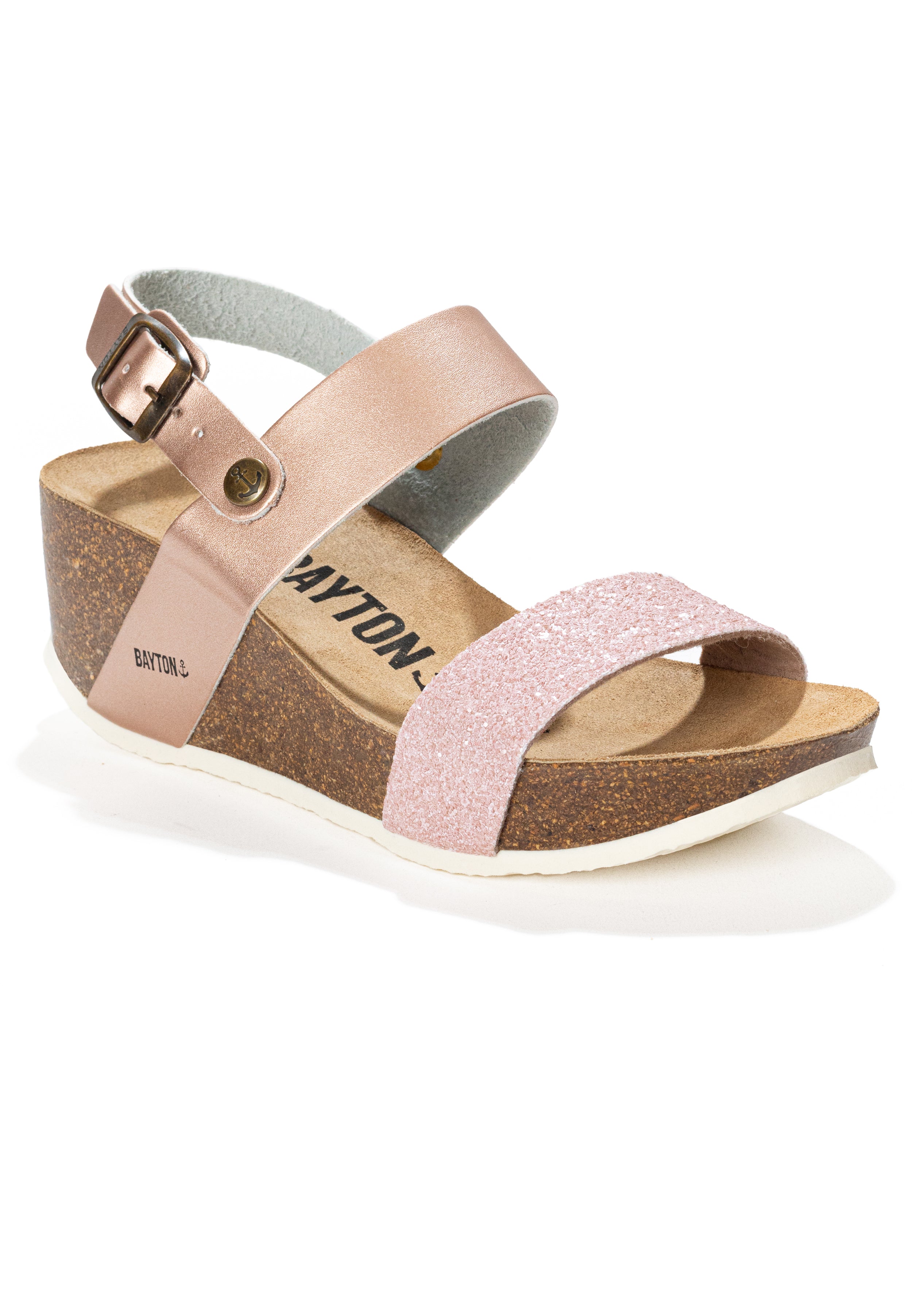 Selene Beige Nude Wedge and Semi-Wedge Sandals