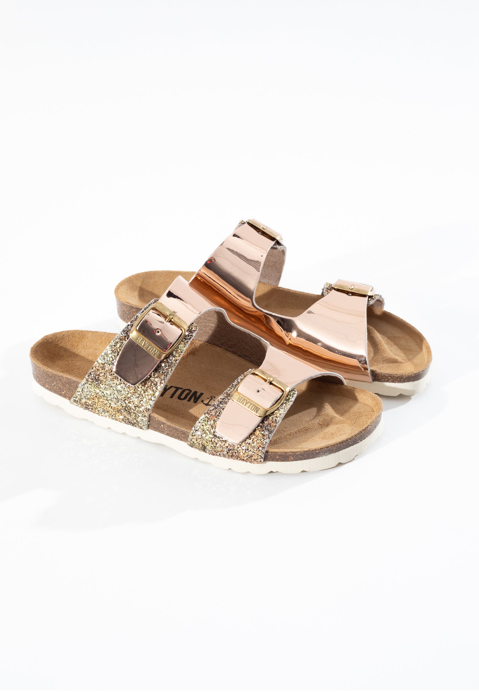 Ilithyie Gold 2 Strap Sandals