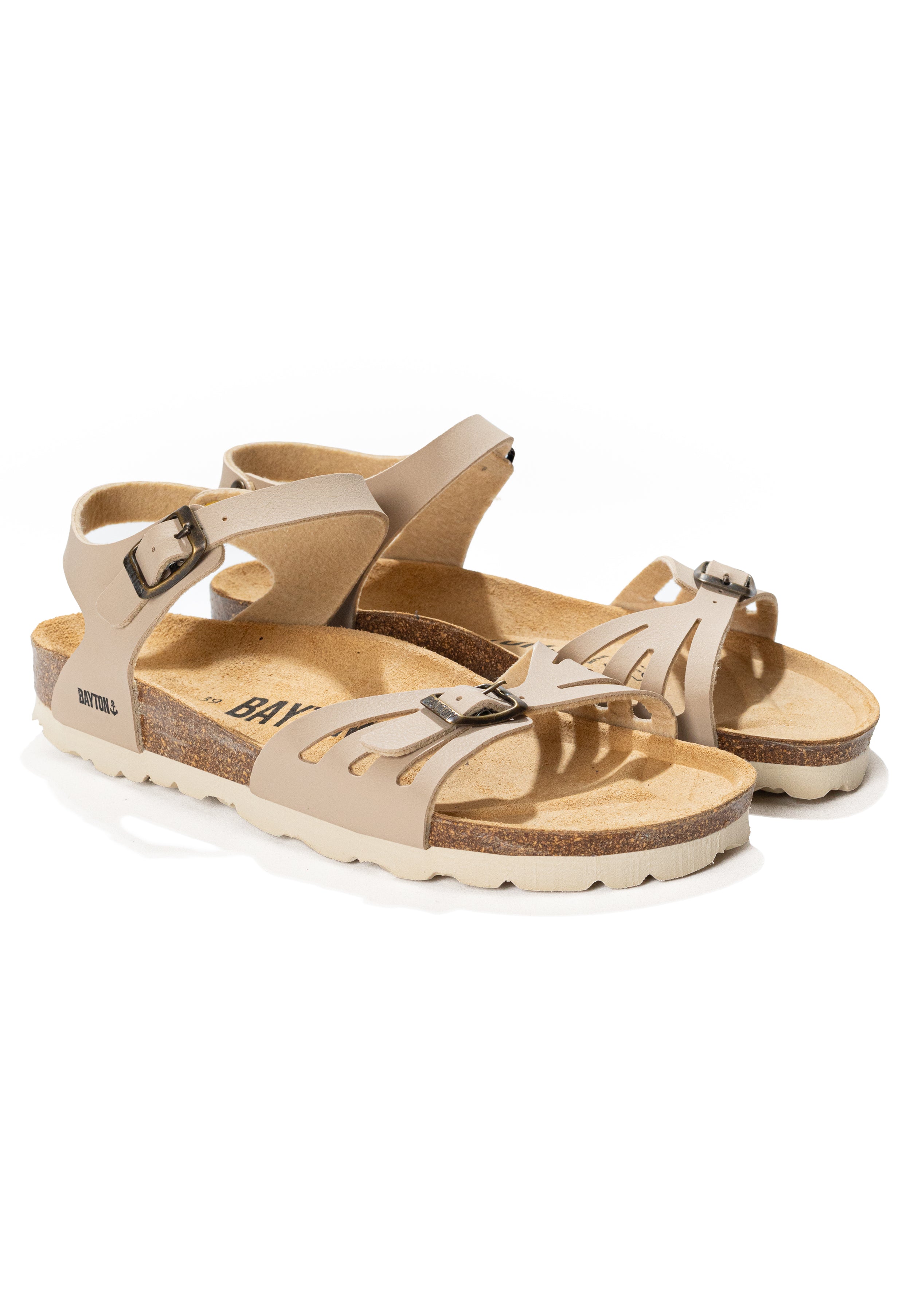 Eos Camel Multi-Strap Sandals