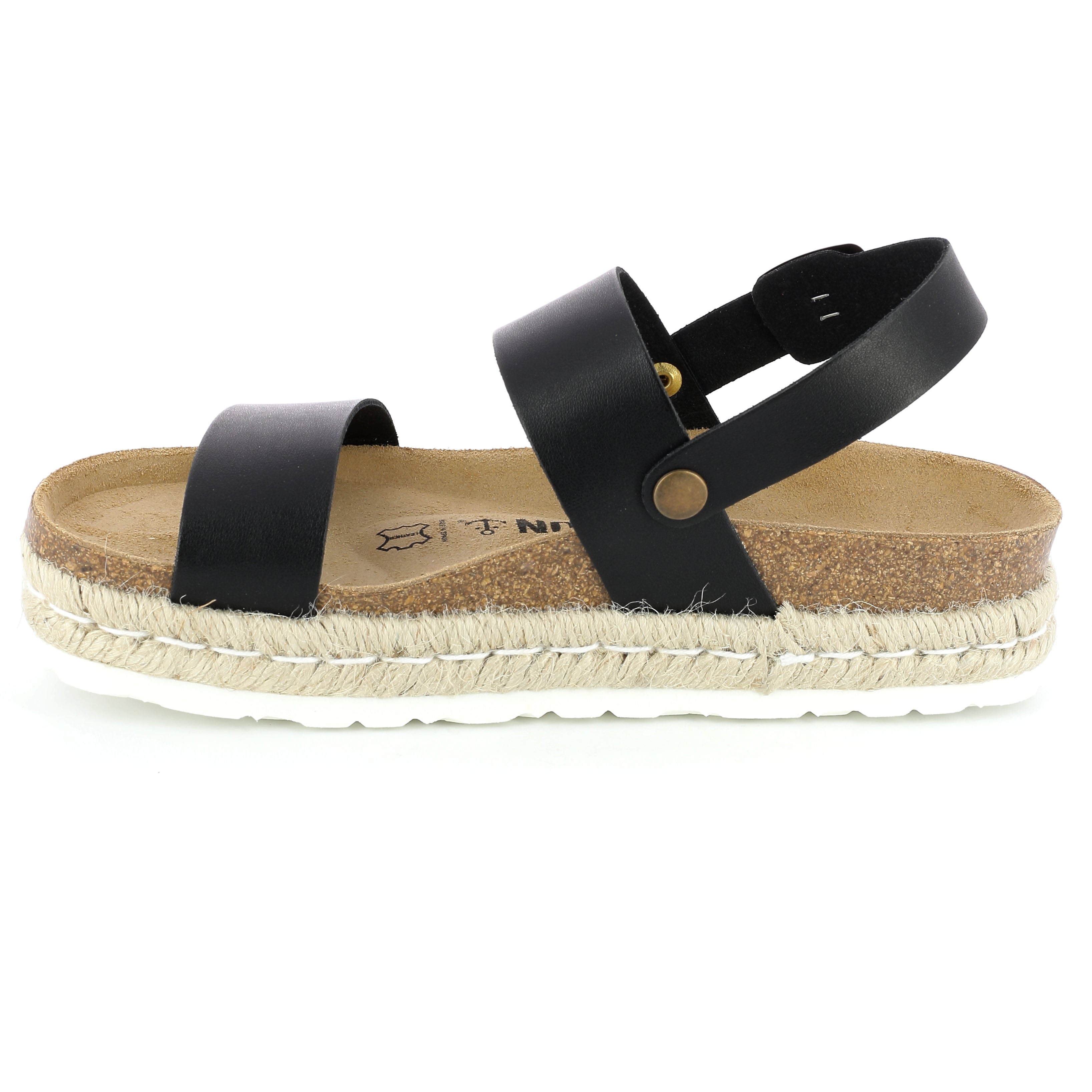 Gaceo Black Platform Sandals