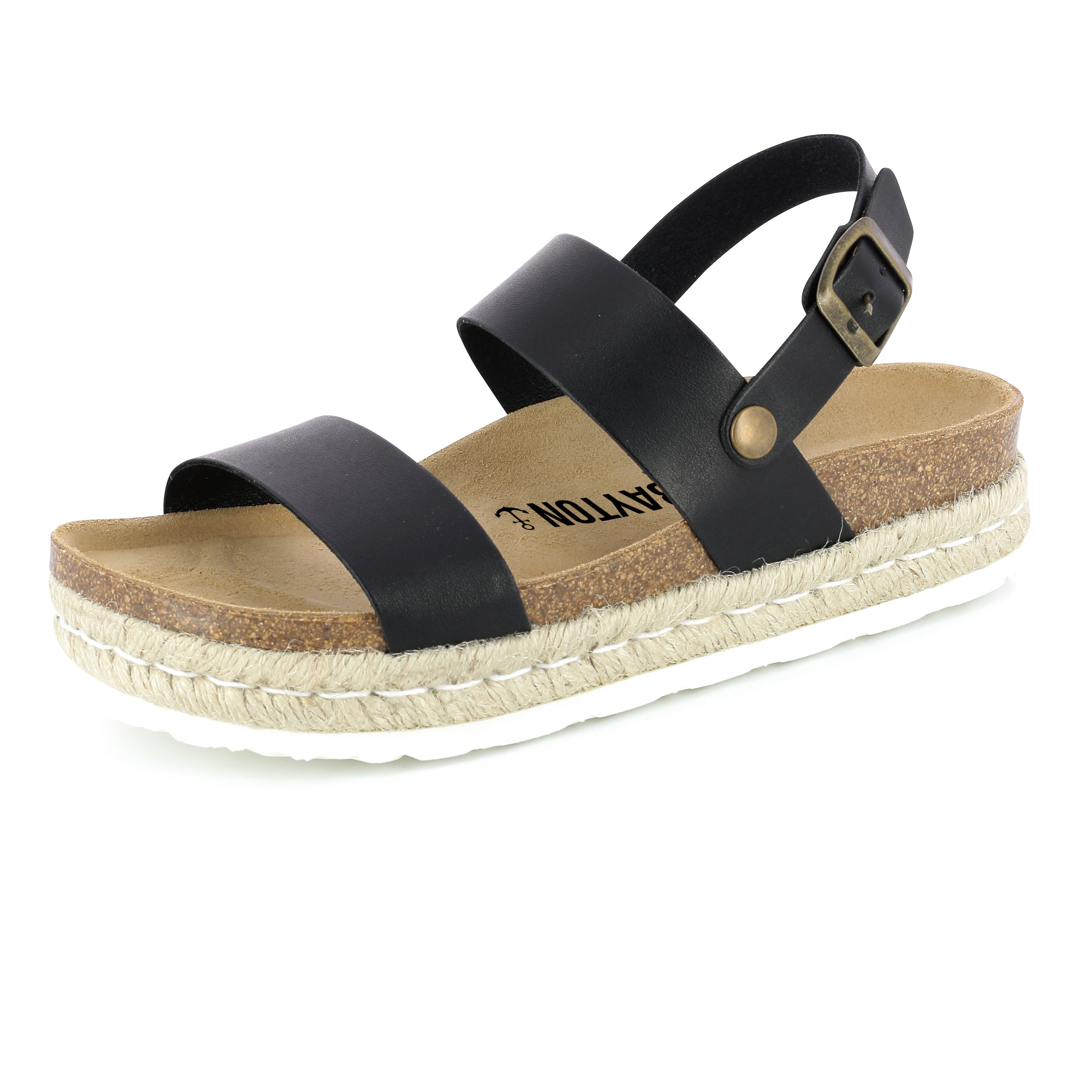 Sandalias Plataforma Gaceo Negro