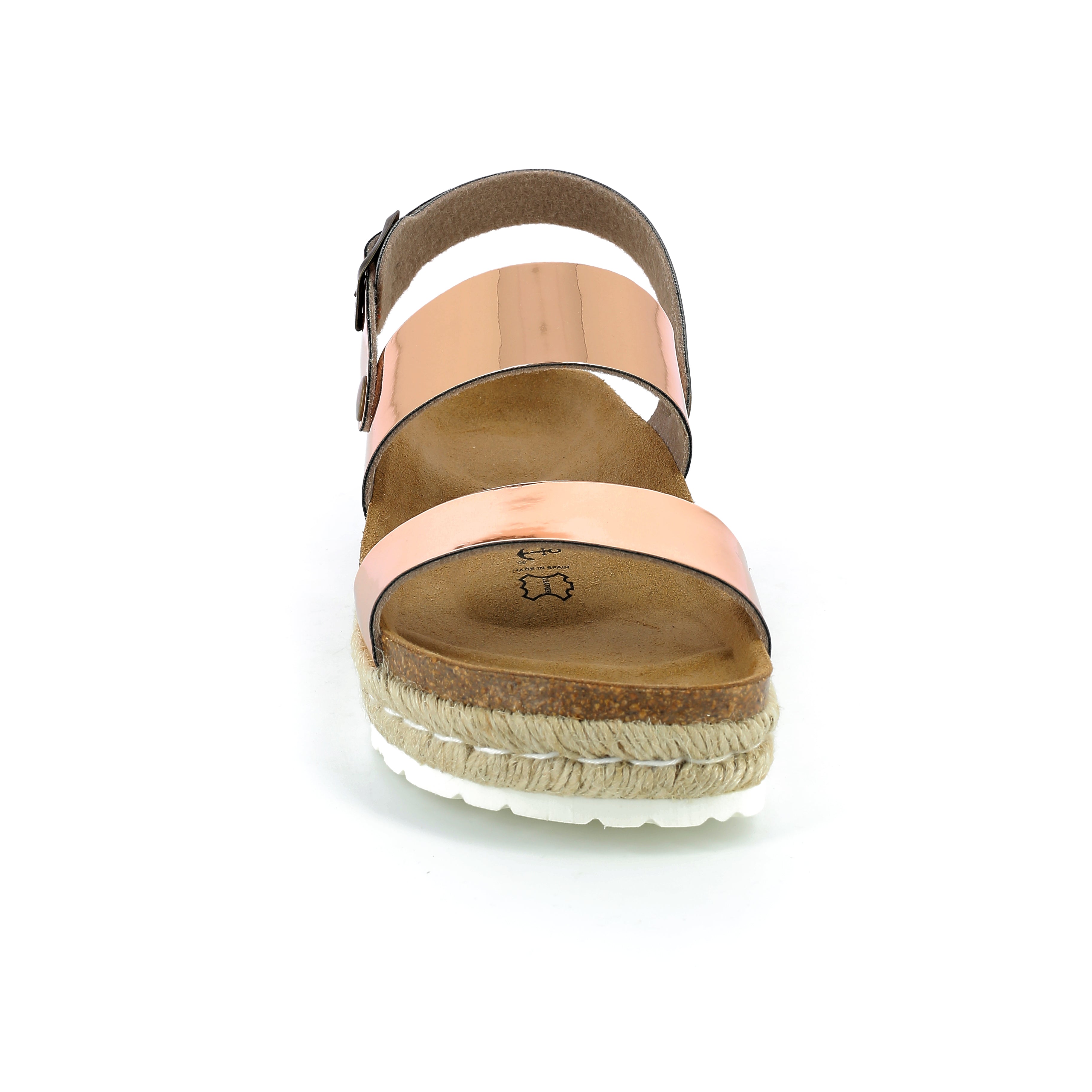 Gaceo Rose Gold Platform Sandals