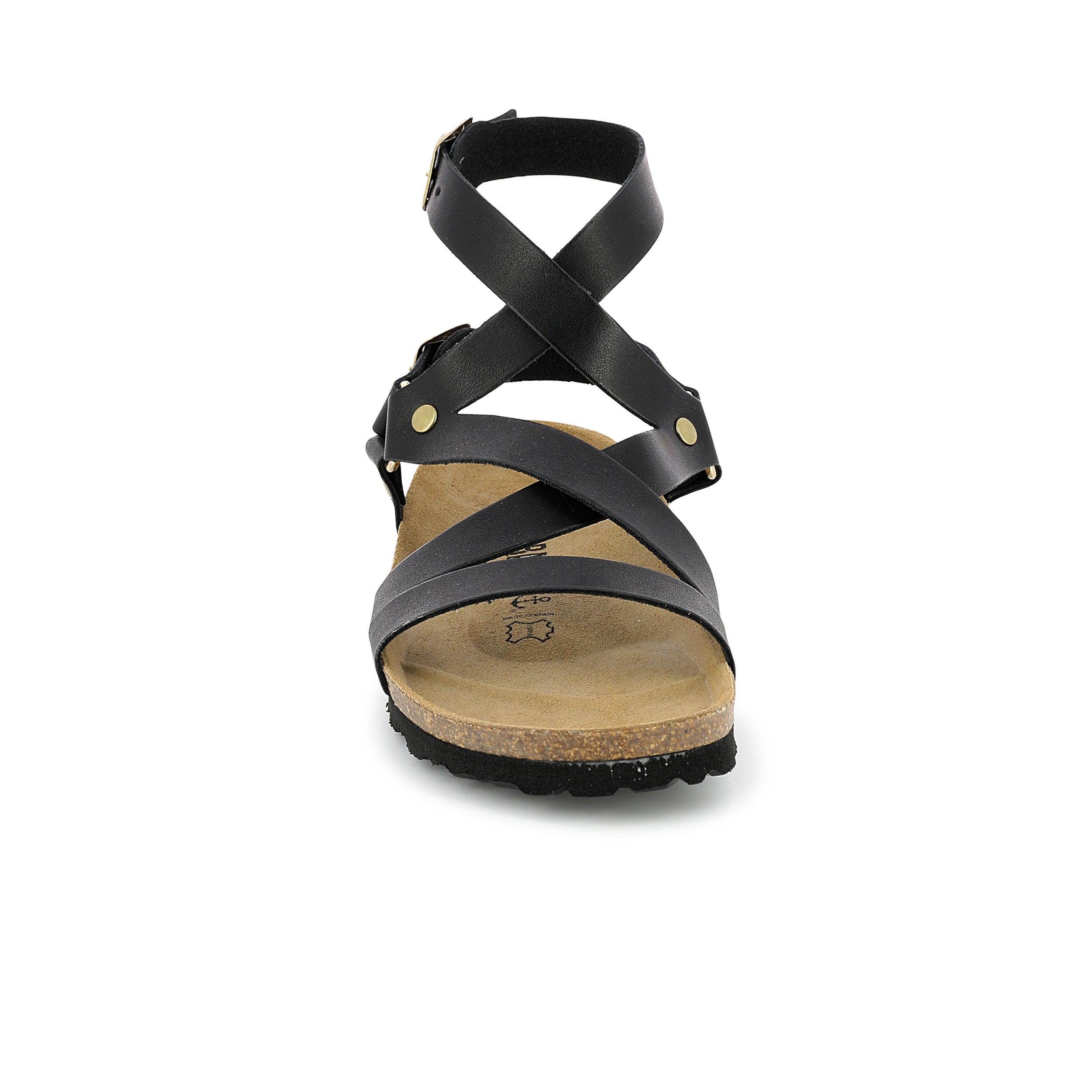 Armidale Black Multi-Strap Sandals