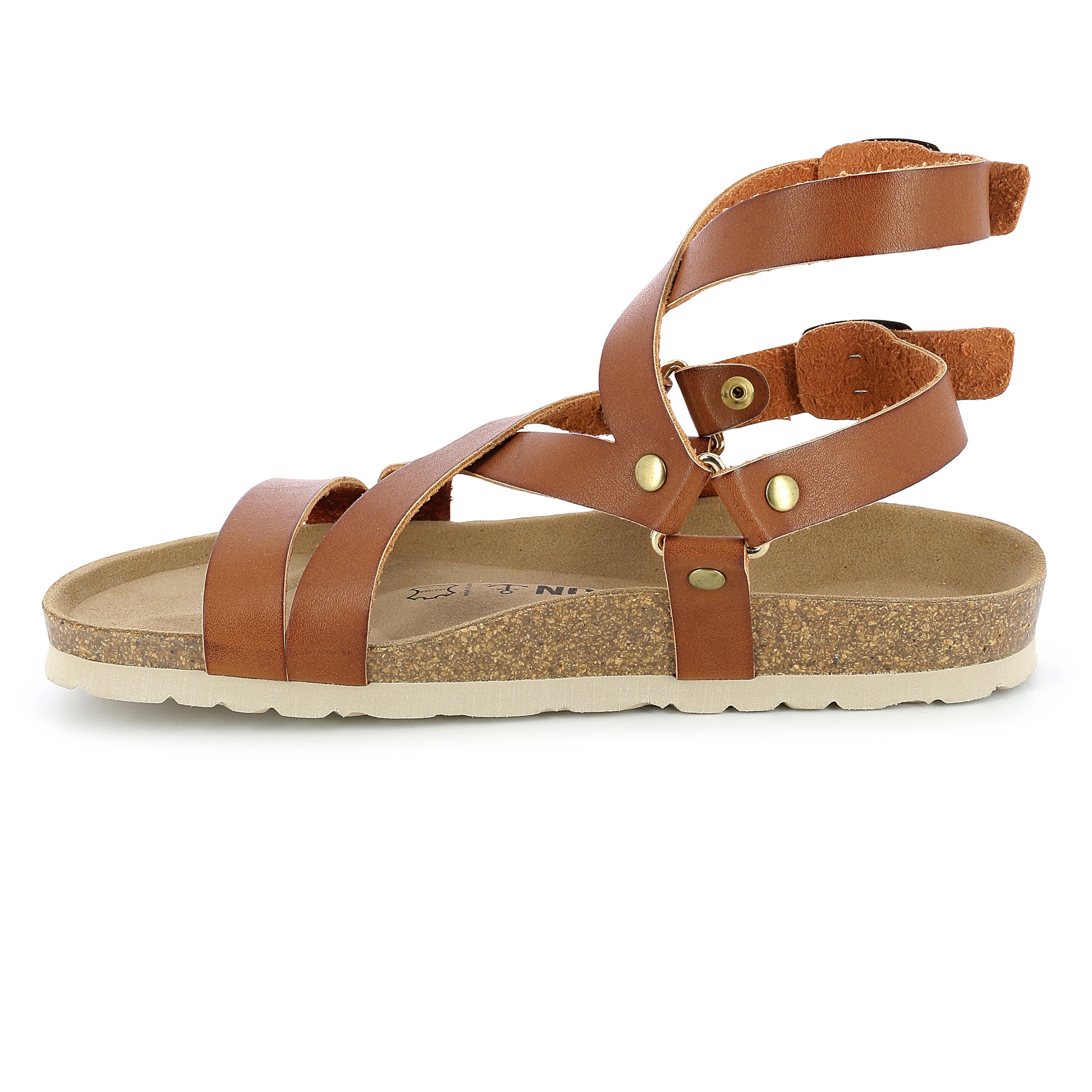 Armidale Camel Multi-Strap Sandals