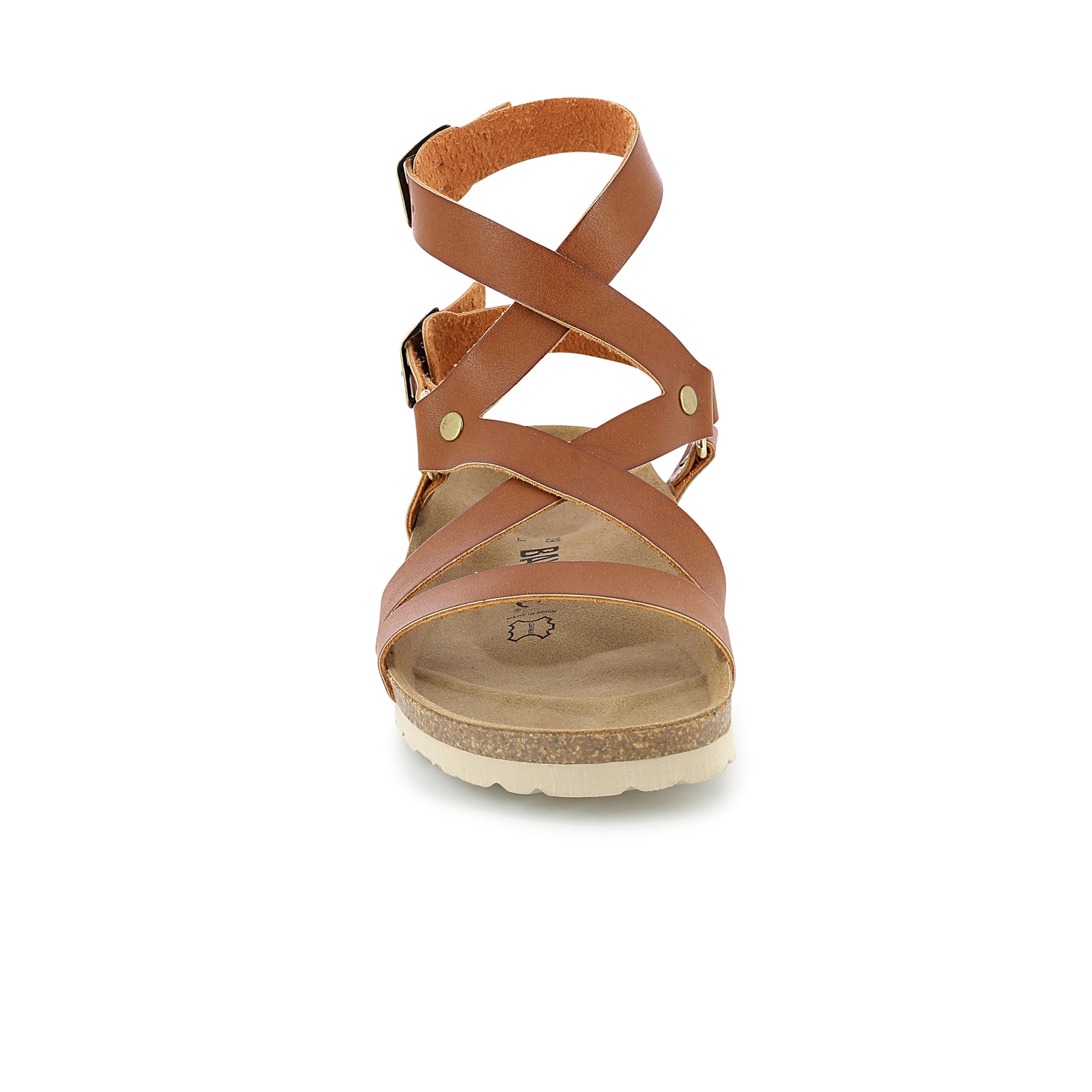 Armidale Camel Multi-Strap Sandals