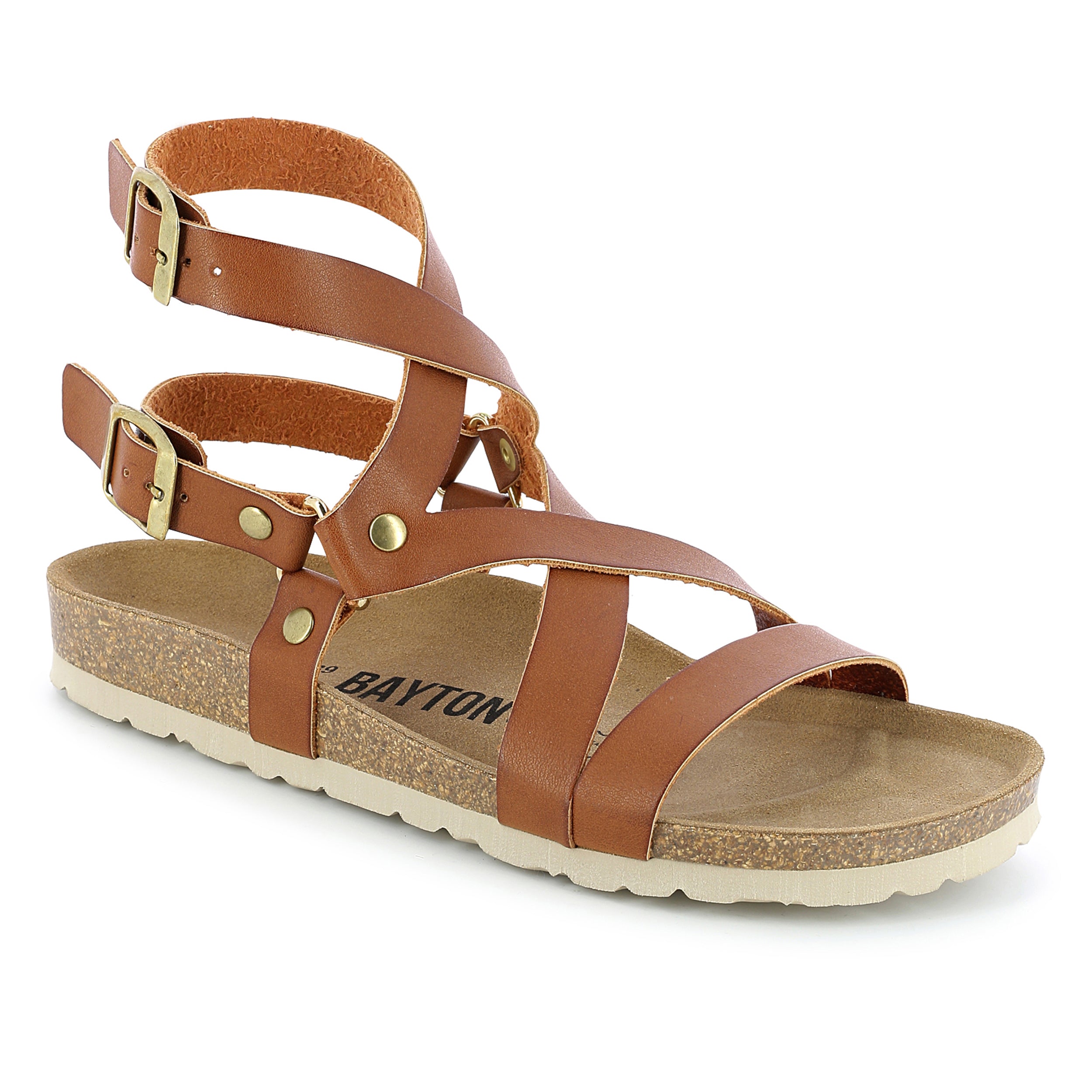 Armidale Camel Multi-Strap Sandals