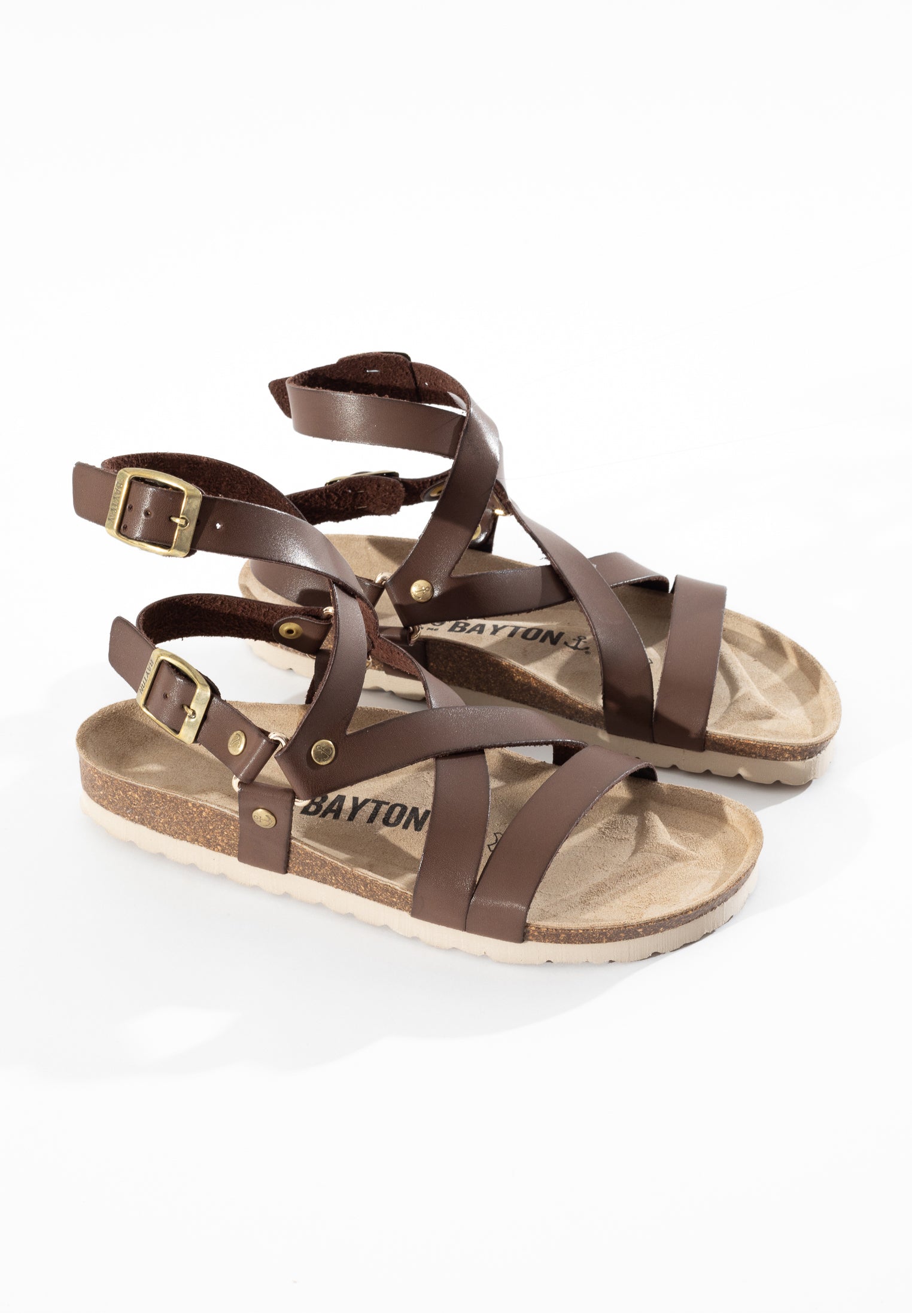 Armidale Brown Multi-Strap Sandals