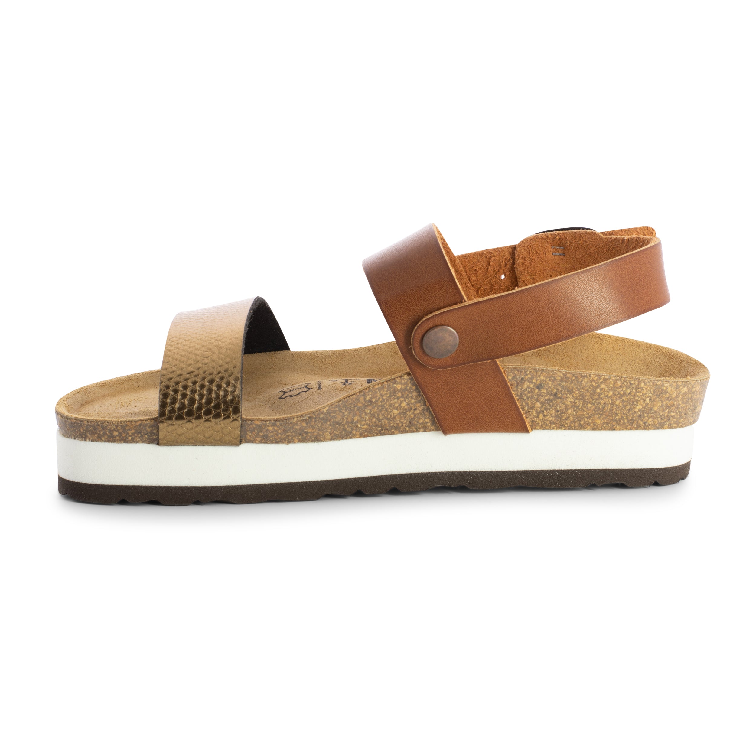 Sandalias con plataforma Gladstone color canela y cobre