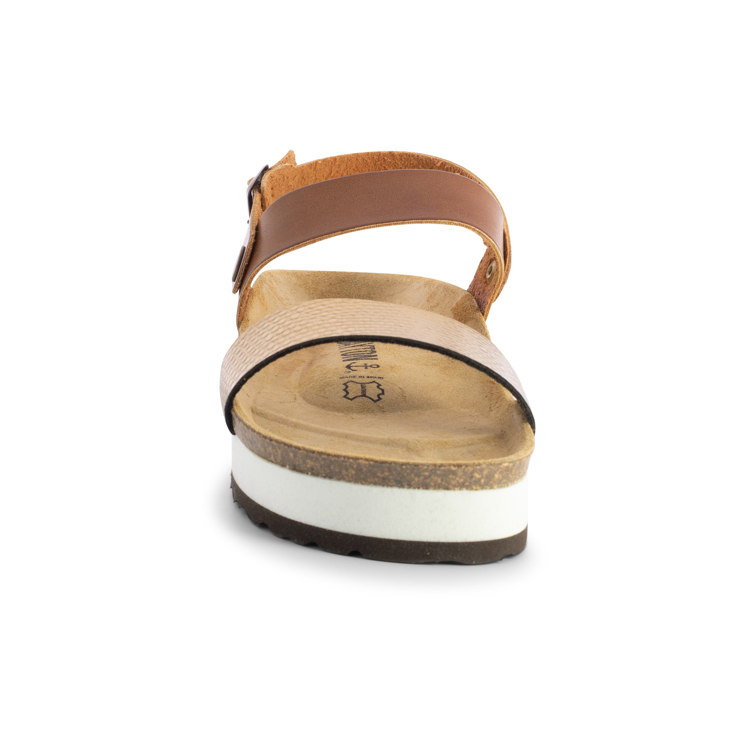 Sandalias con plataforma Gladstone color canela y cobre