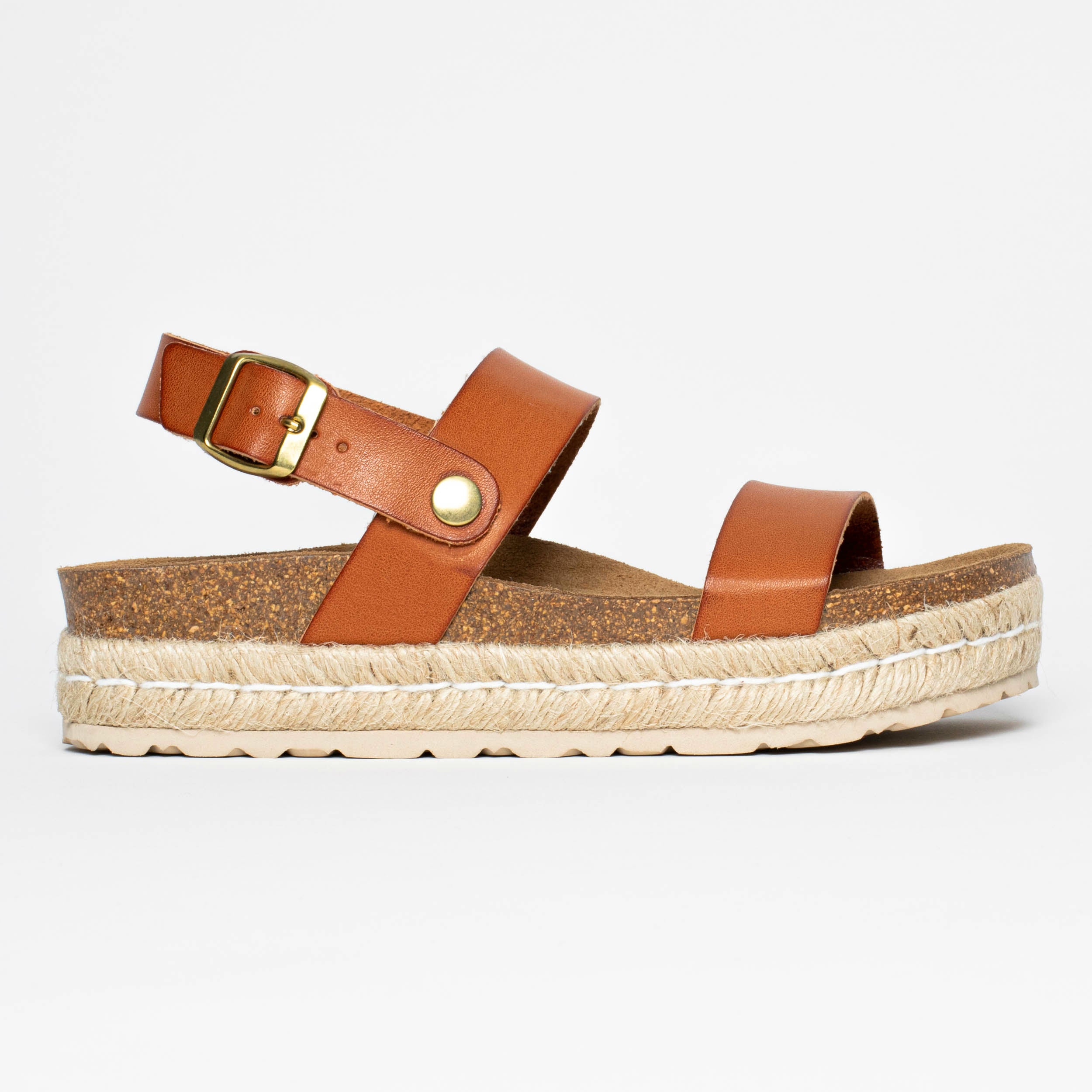 Whyalla Tan Platform Sandals