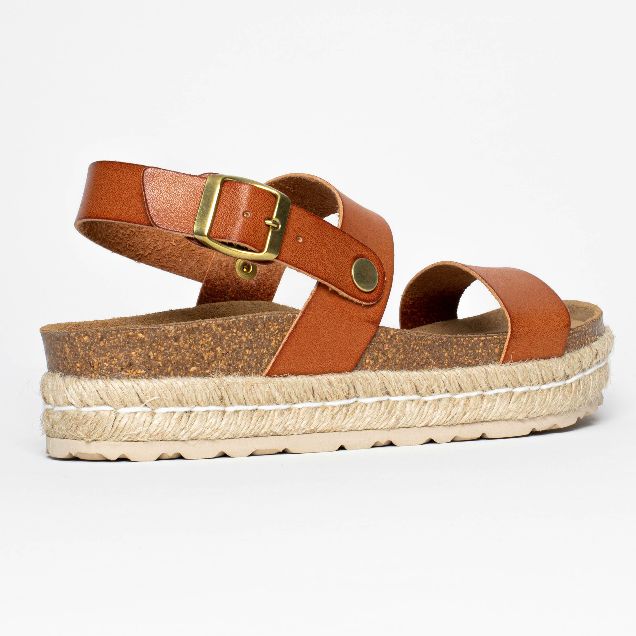 Whyalla Tan Platform Sandals