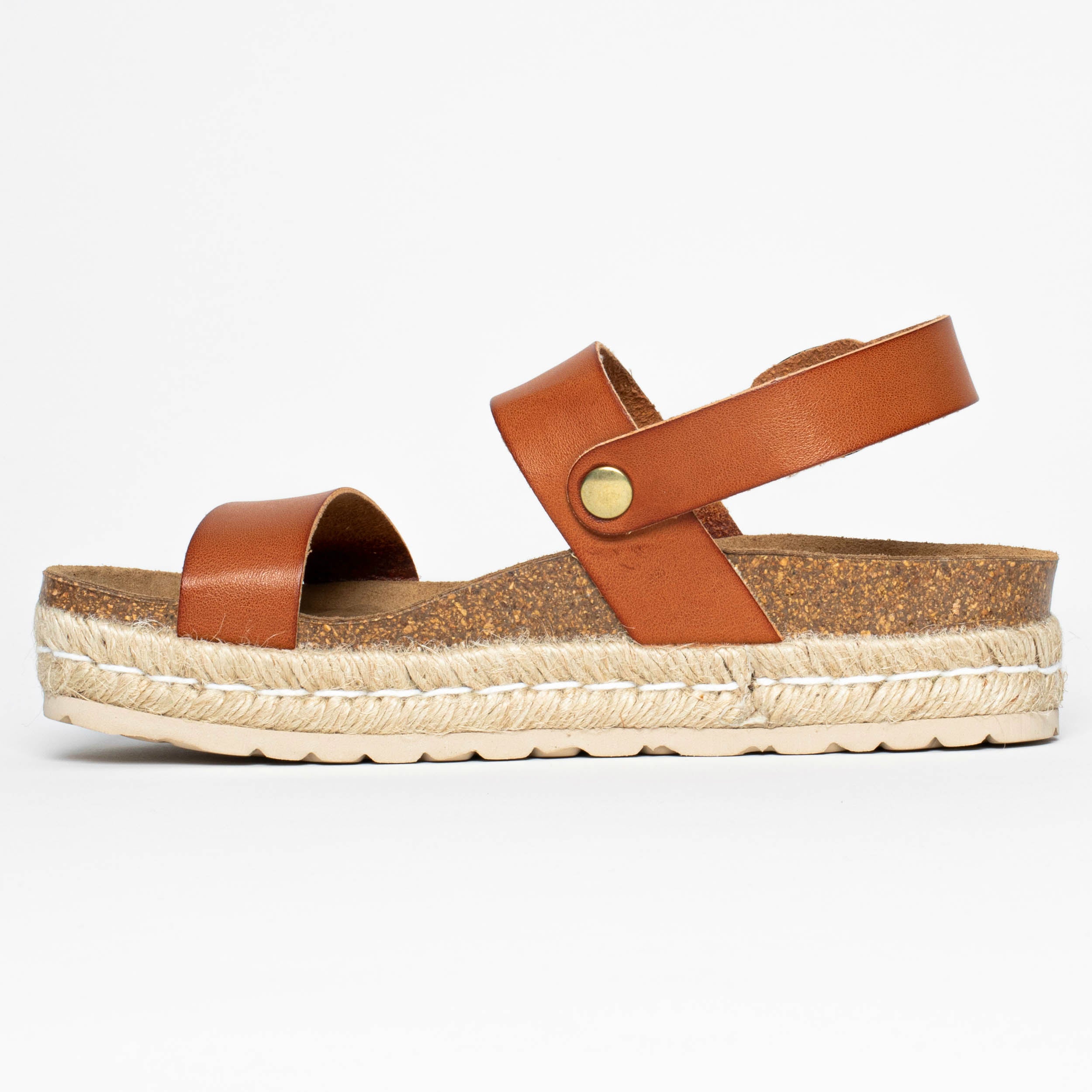 Whyalla Tan Platform Sandals