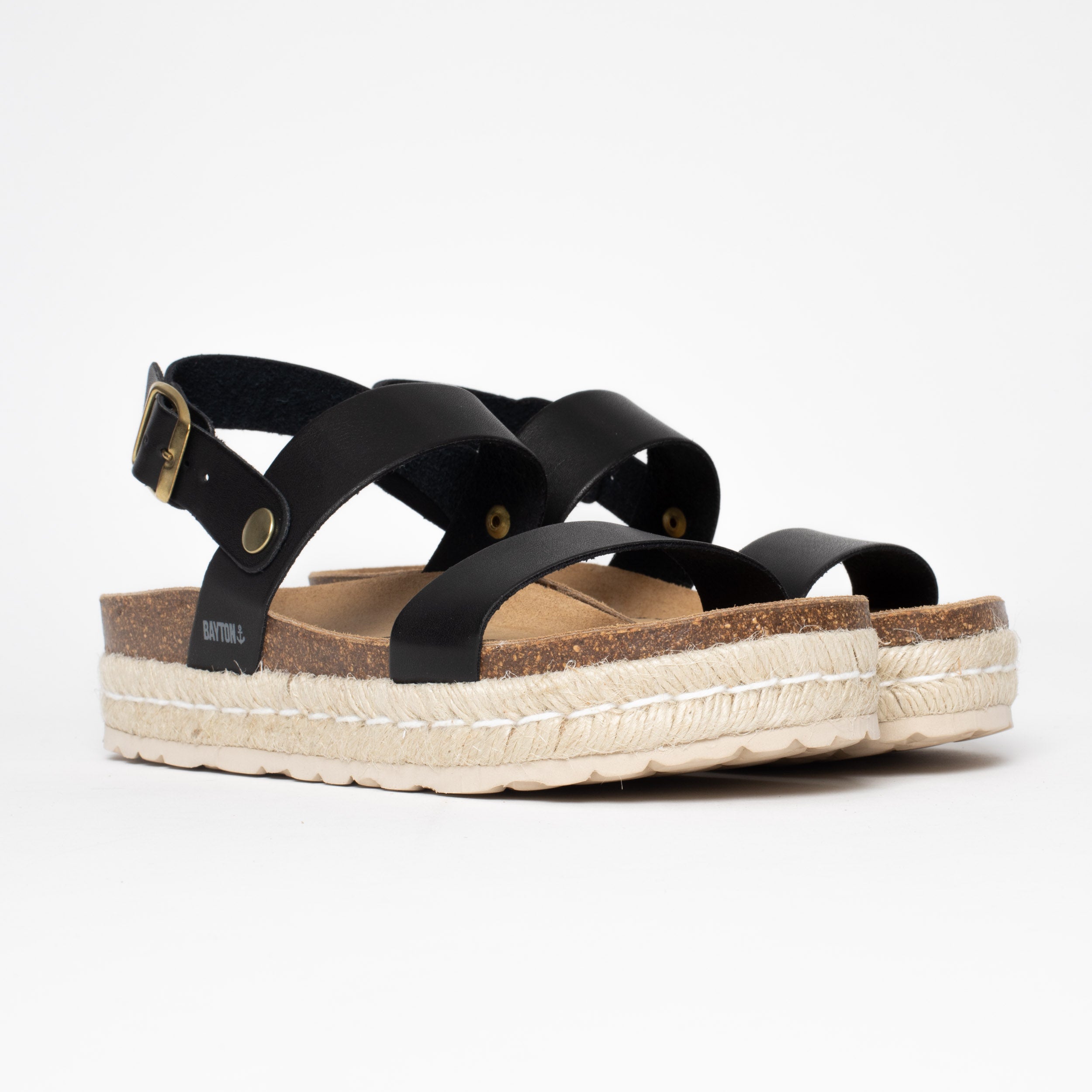 Whyalla Black Platform Sandals