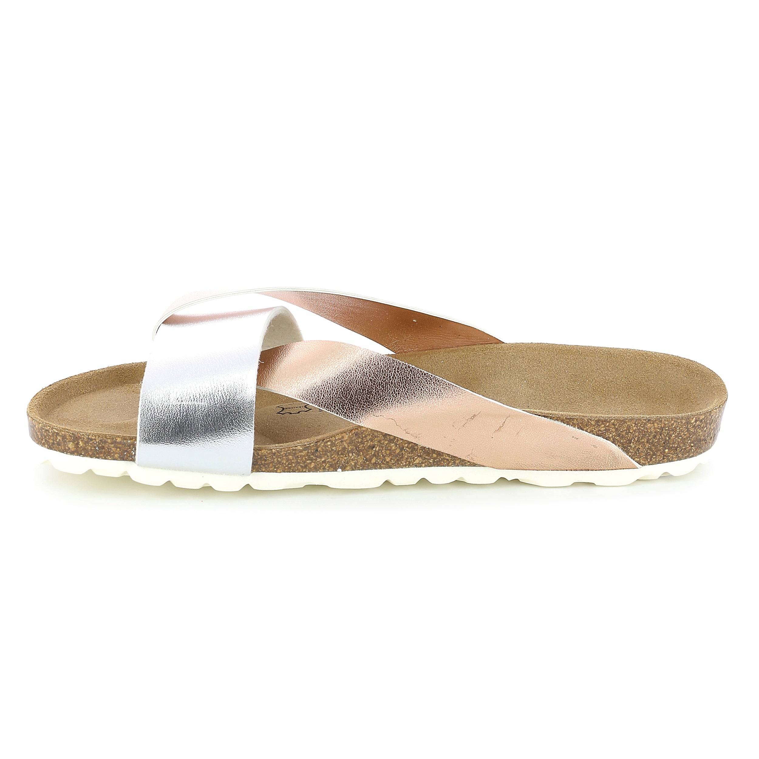 Sandalias Mildura Multistrap Cobre Y Plata