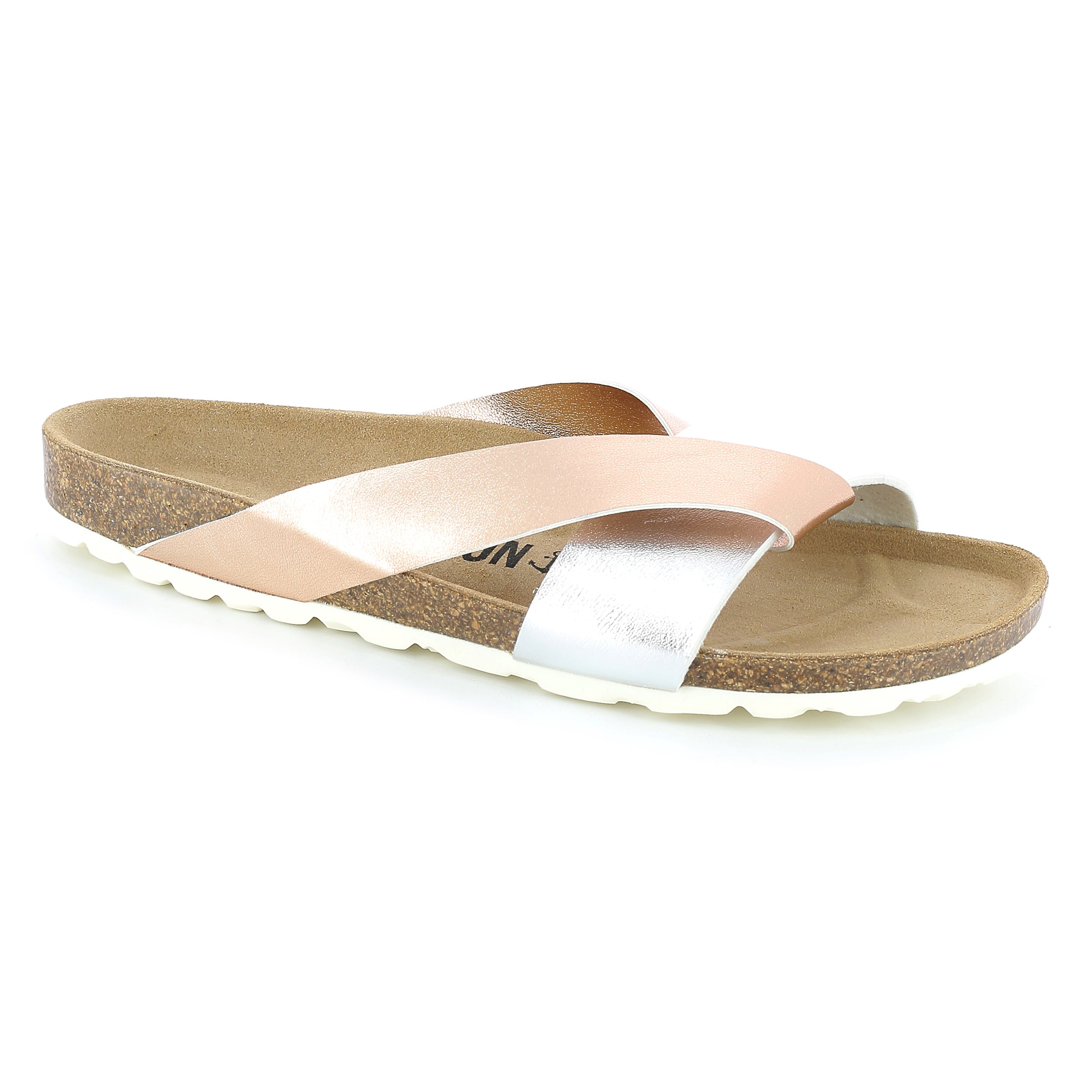 Sandalias Mildura Multistrap Cobre Y Plata