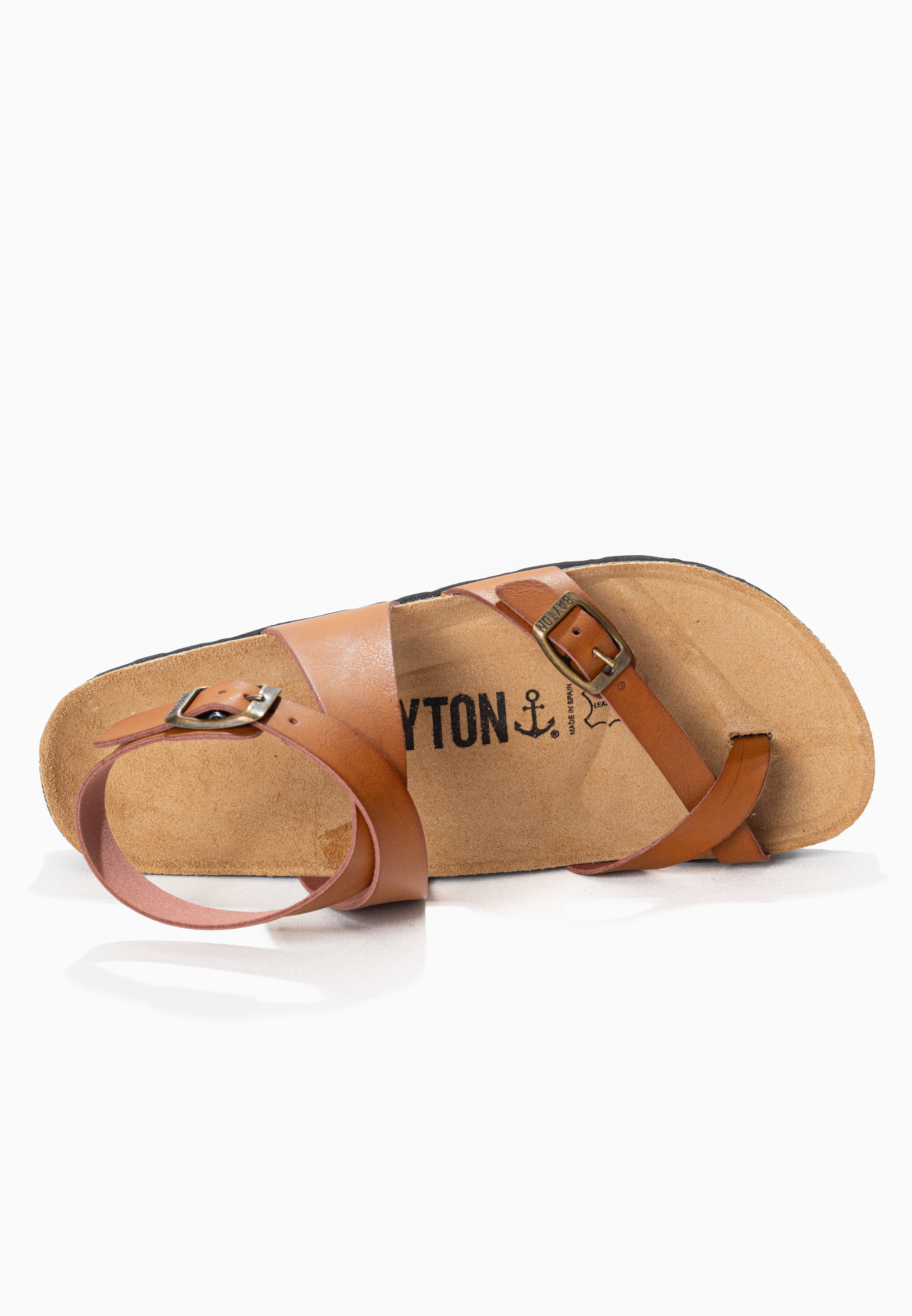 Swan Brown Toe-Thong Sandals