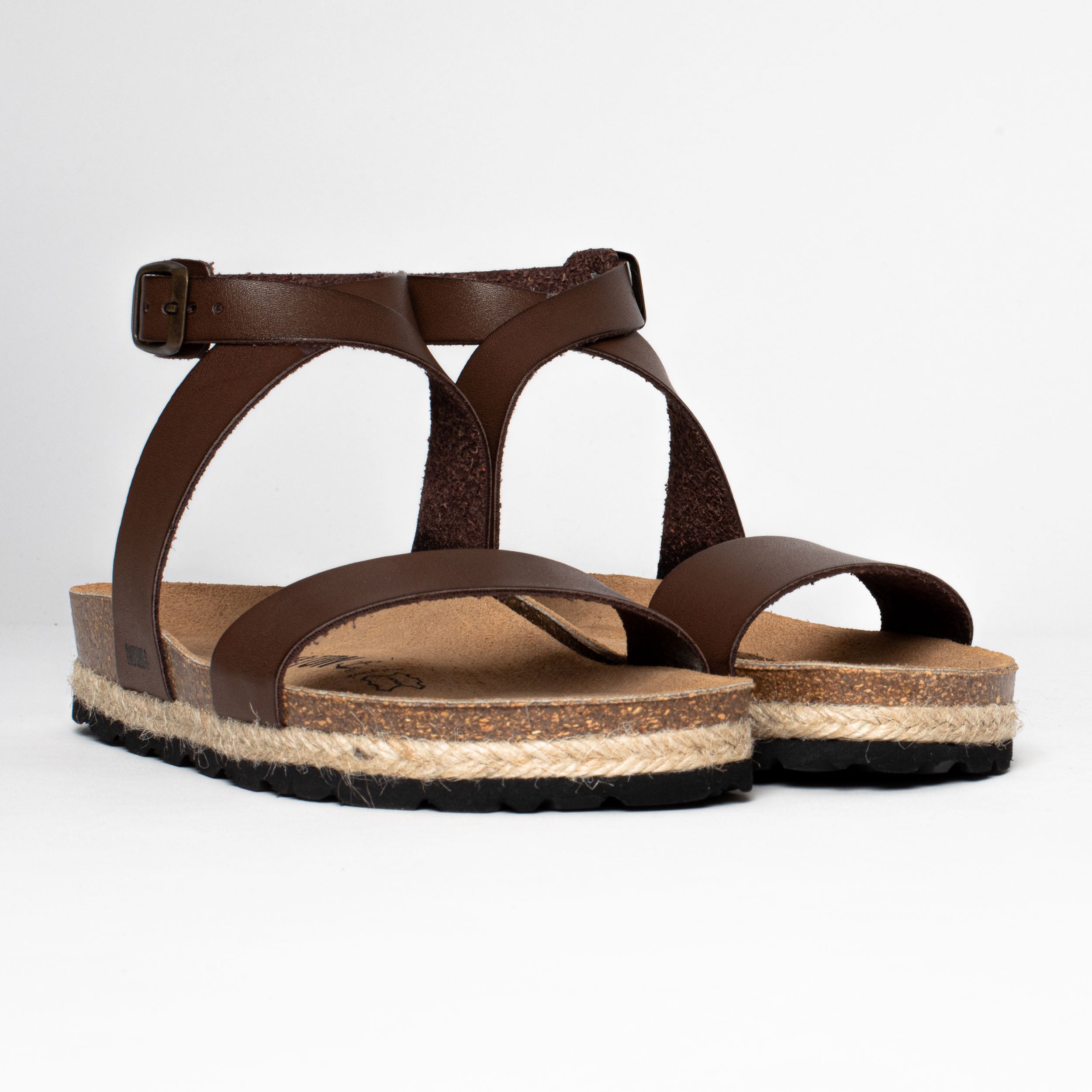 Karratha Brown Multi-Strap Sandals