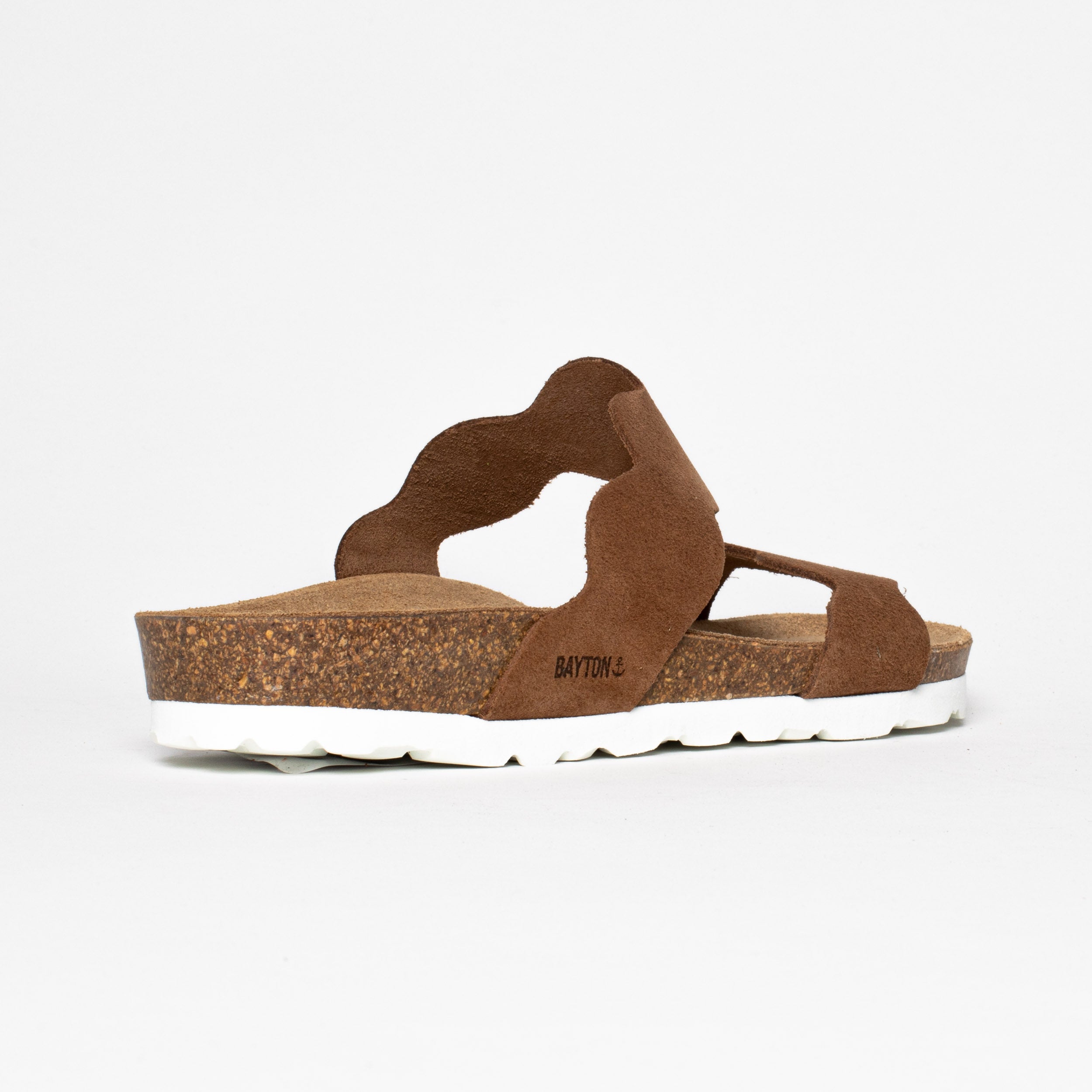 Wanneroo Camel Suede Leather 2 Strap Sandals