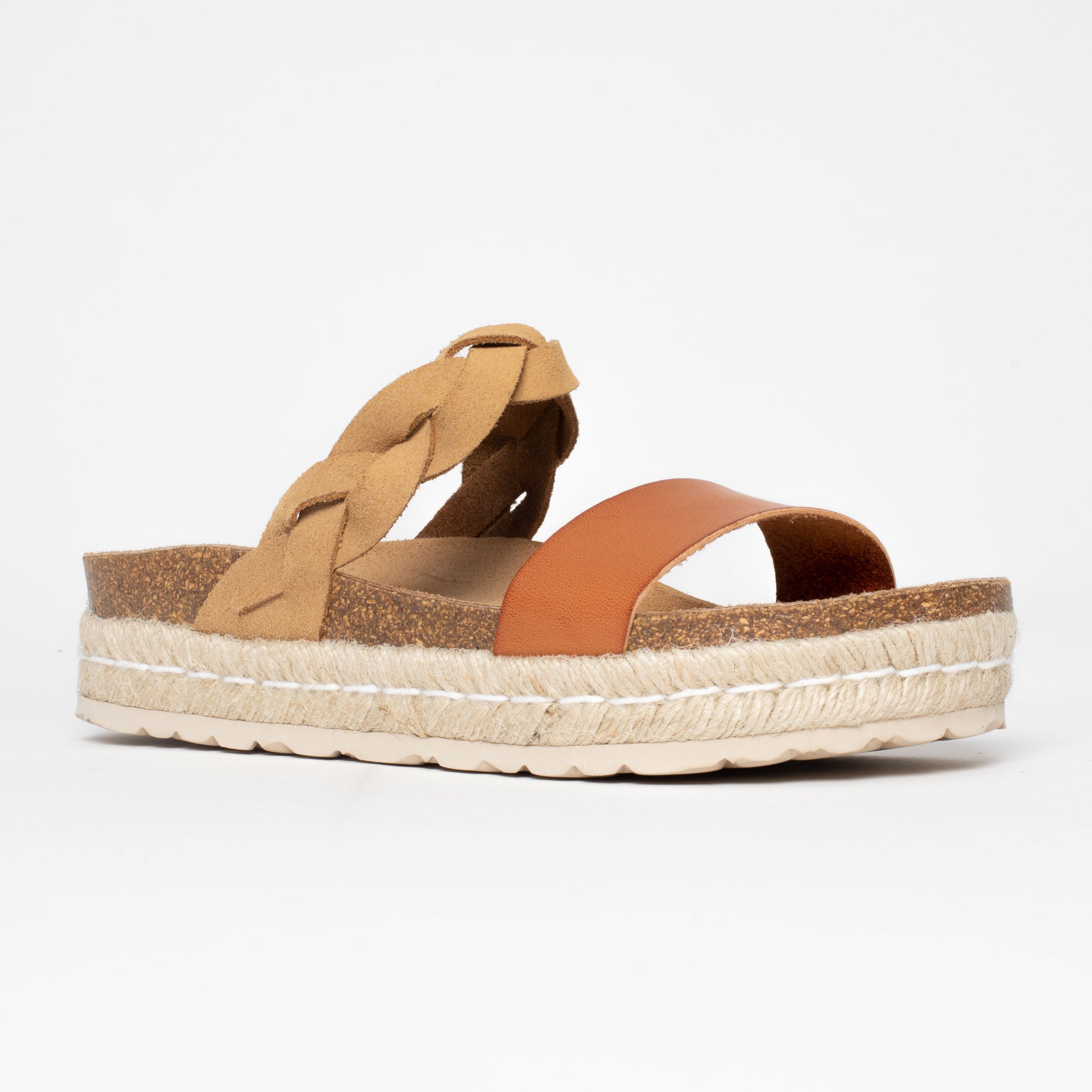 Sandalias Clarence Plataforma Bronceado