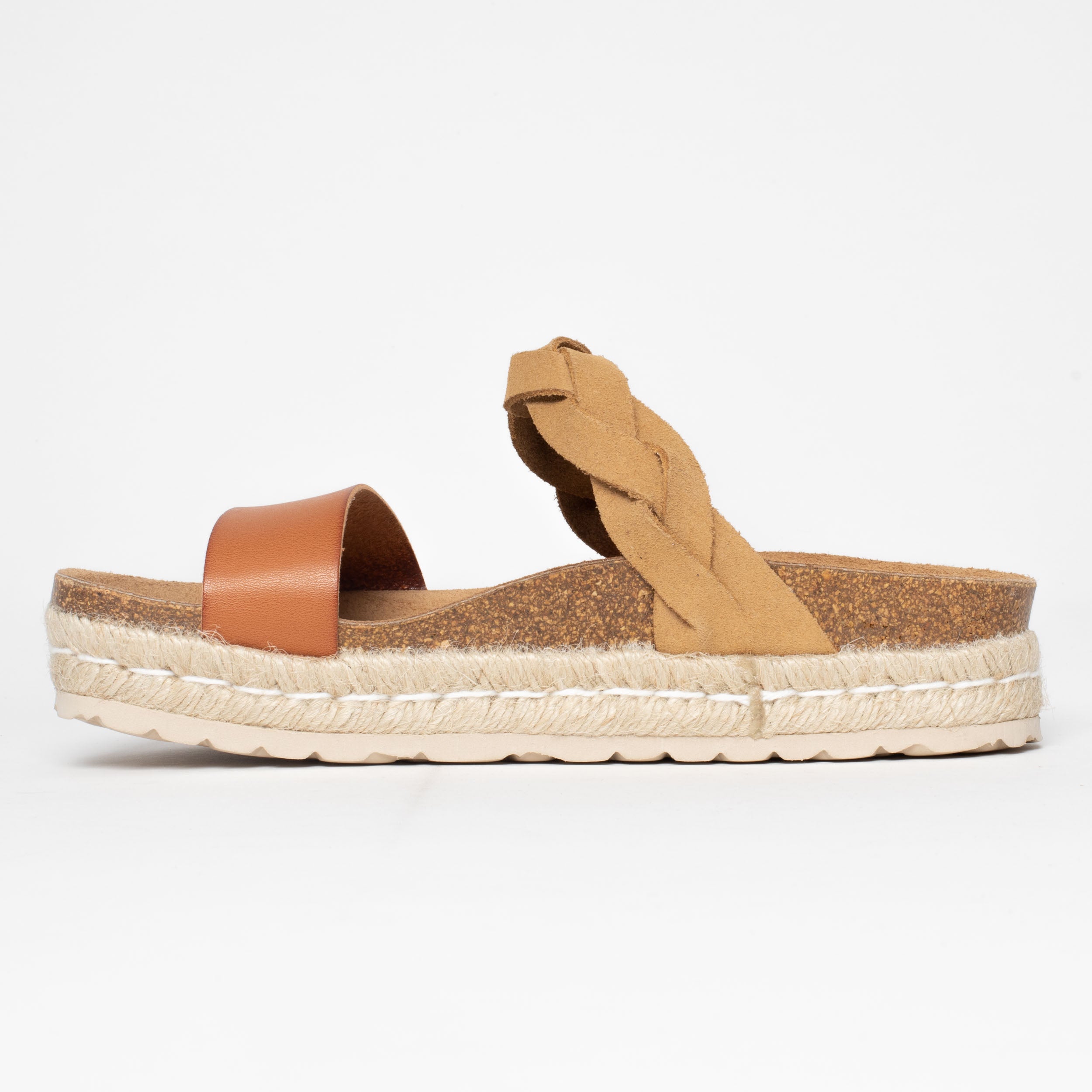 Sandalias Clarence Plataforma Bronceado