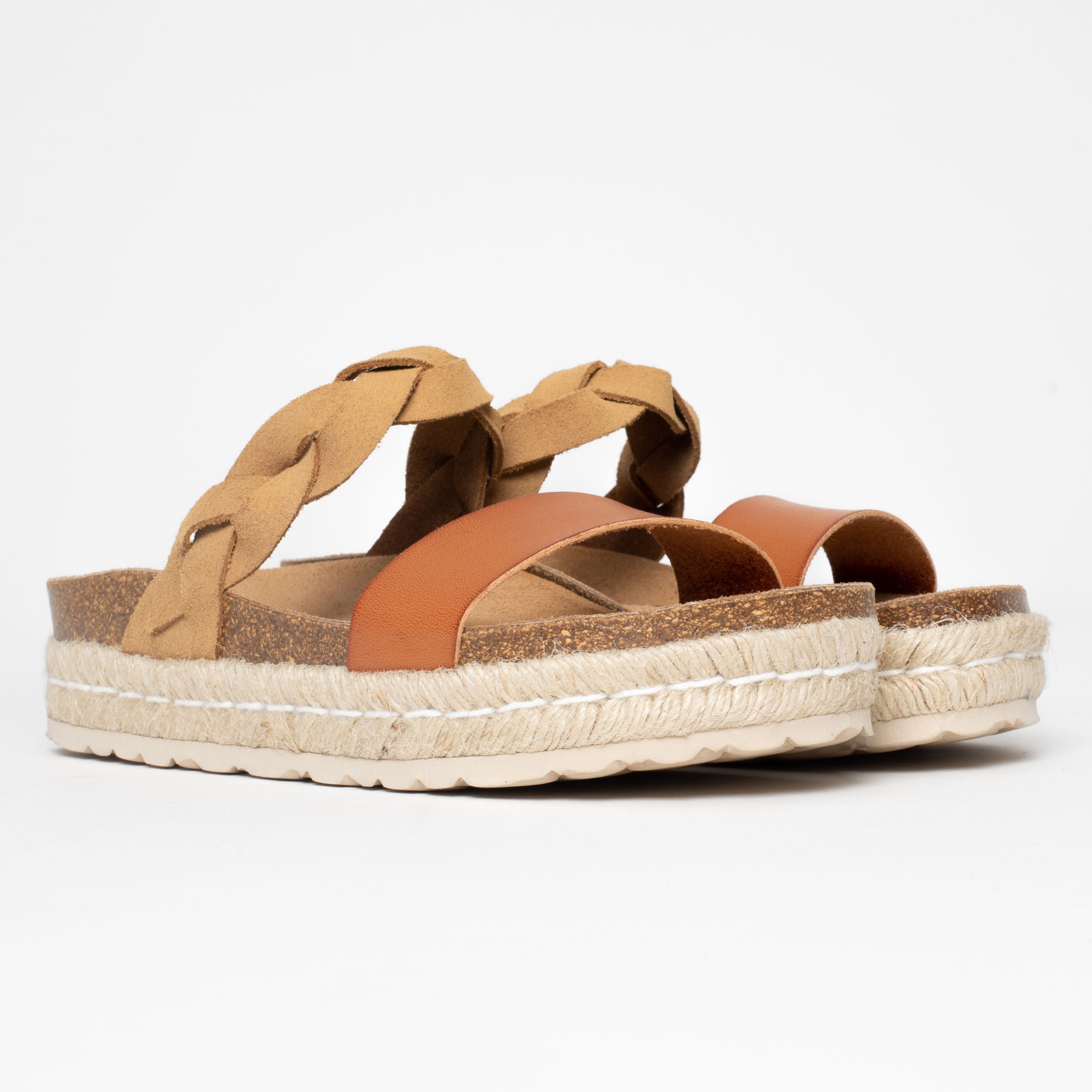 Sandalias Clarence Plataforma Bronceado