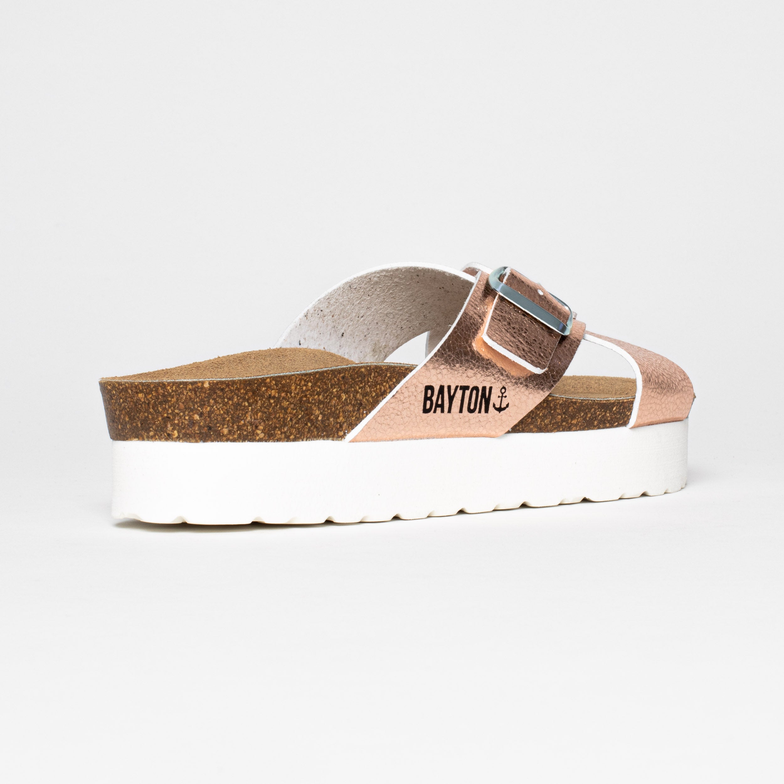 Ajax Rose Gold Platform Sandals