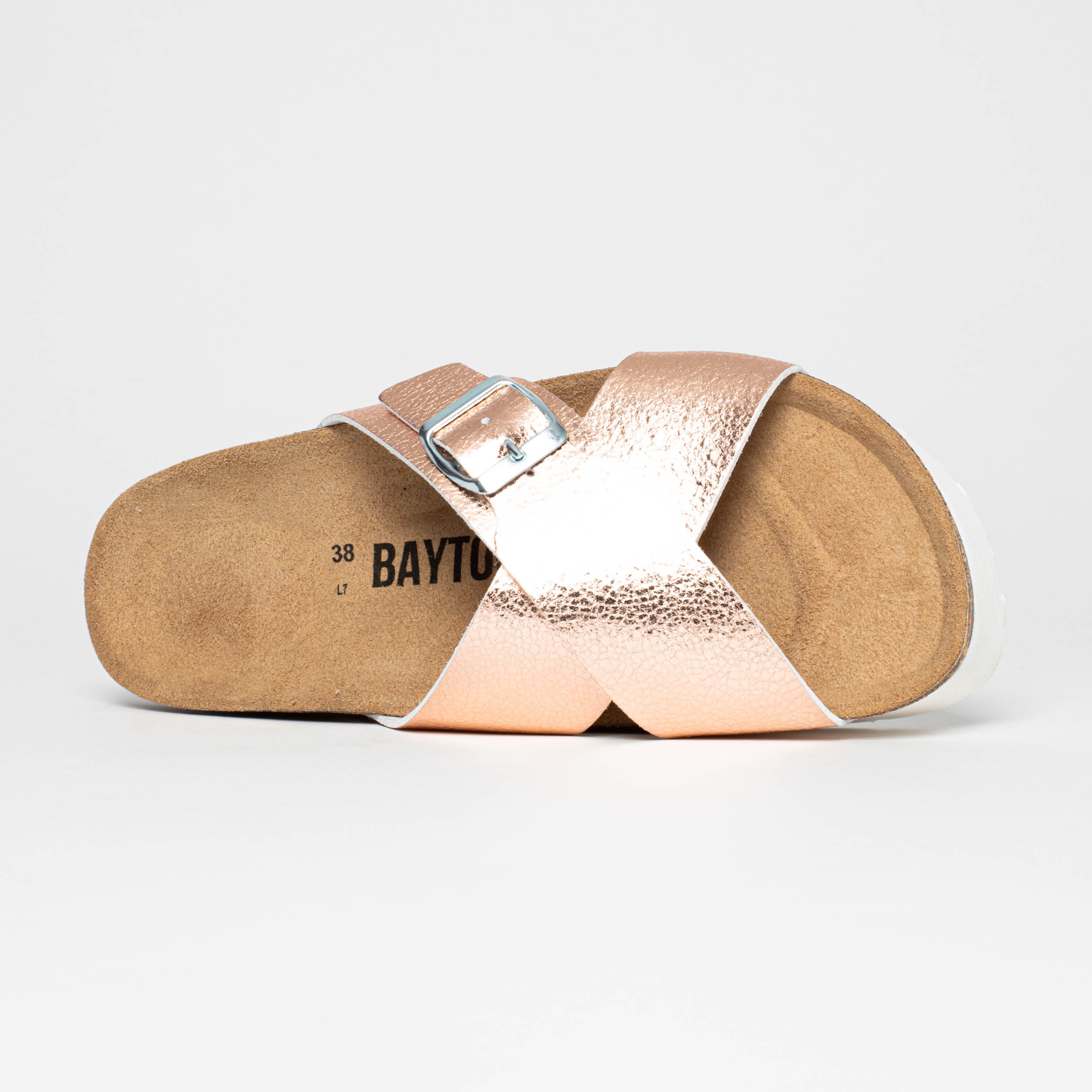 Ajax Rose Gold Platform Sandals