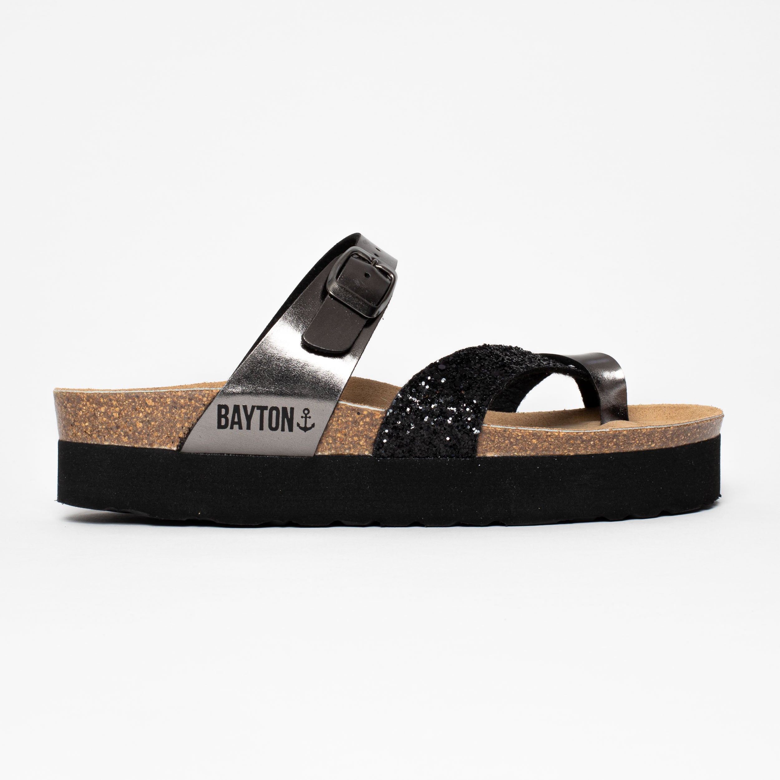 Sandalias con plataforma de peltre Andromac