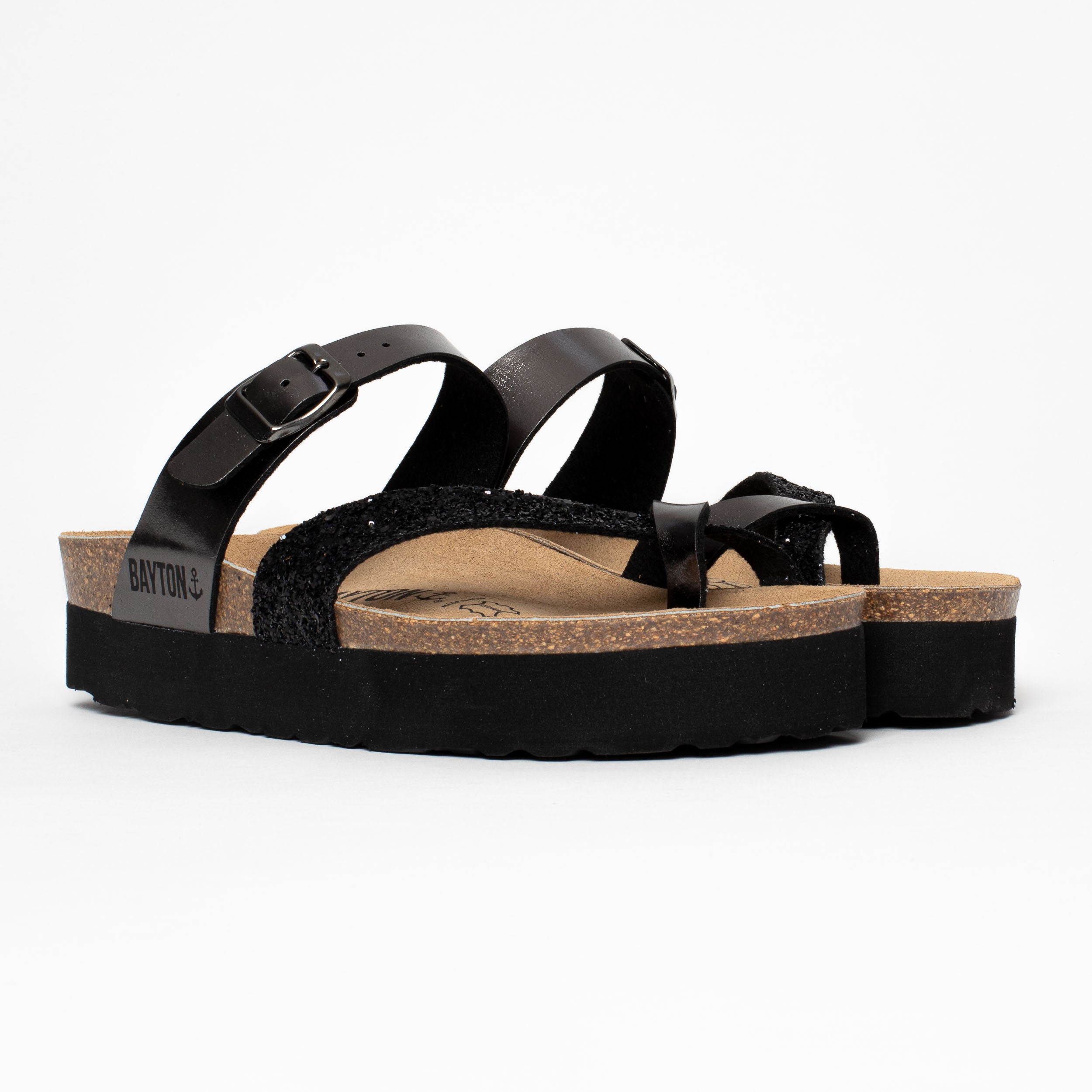 Sandalias con plataforma de peltre Andromac