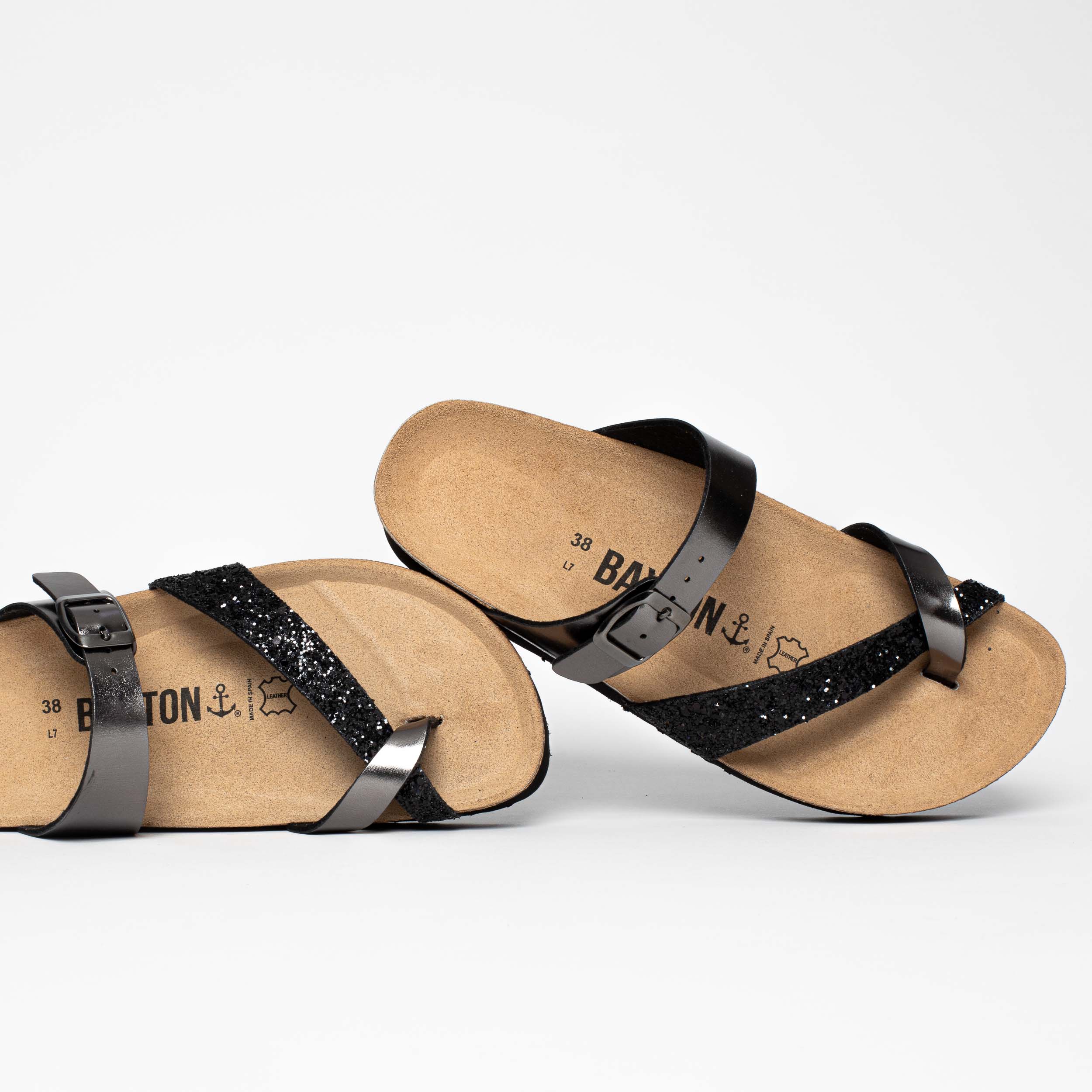 Sandalias con plataforma de peltre Andromac