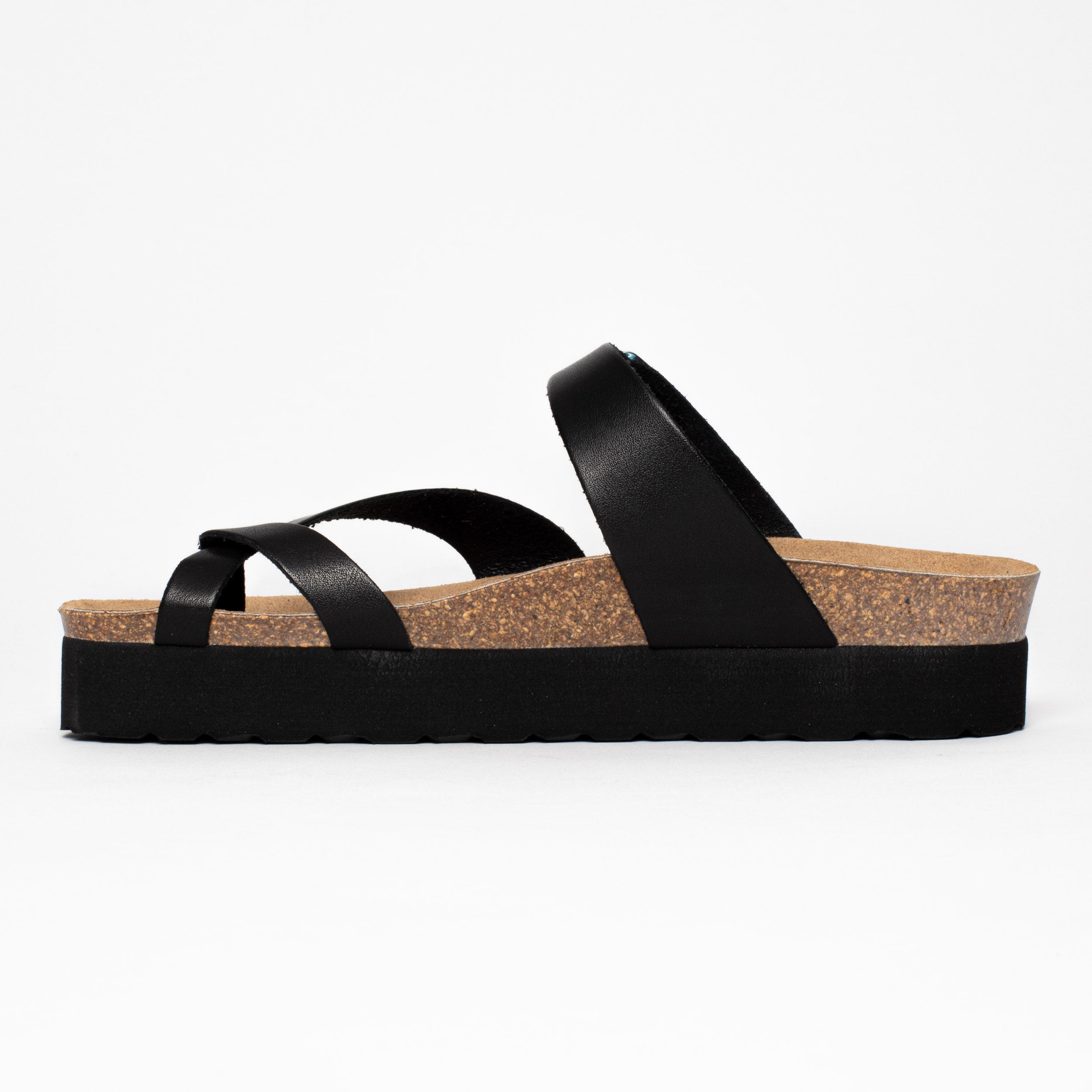 Sandalias Plataforma Andromac Negro