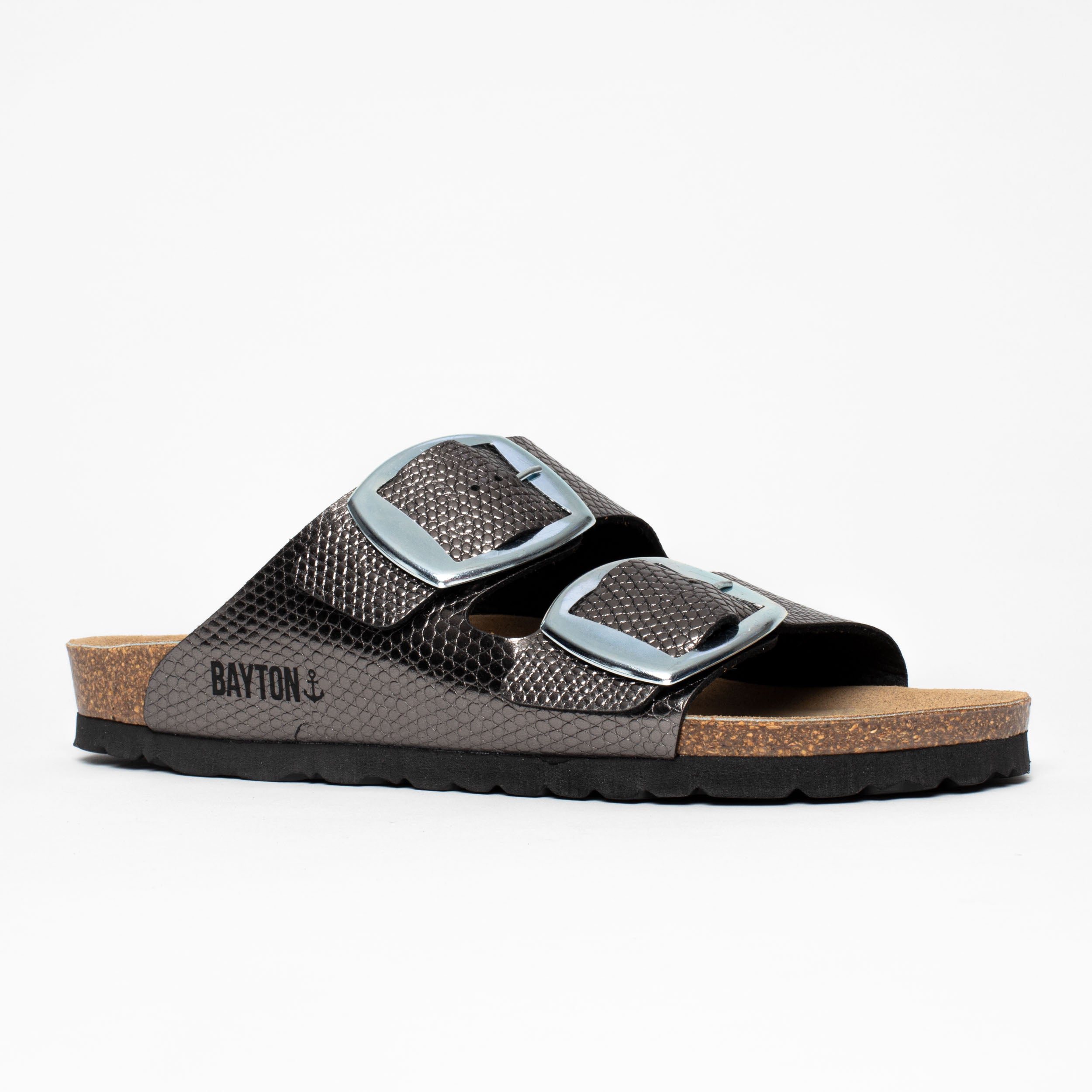 Alicante Pewter 2 Straps Sandals