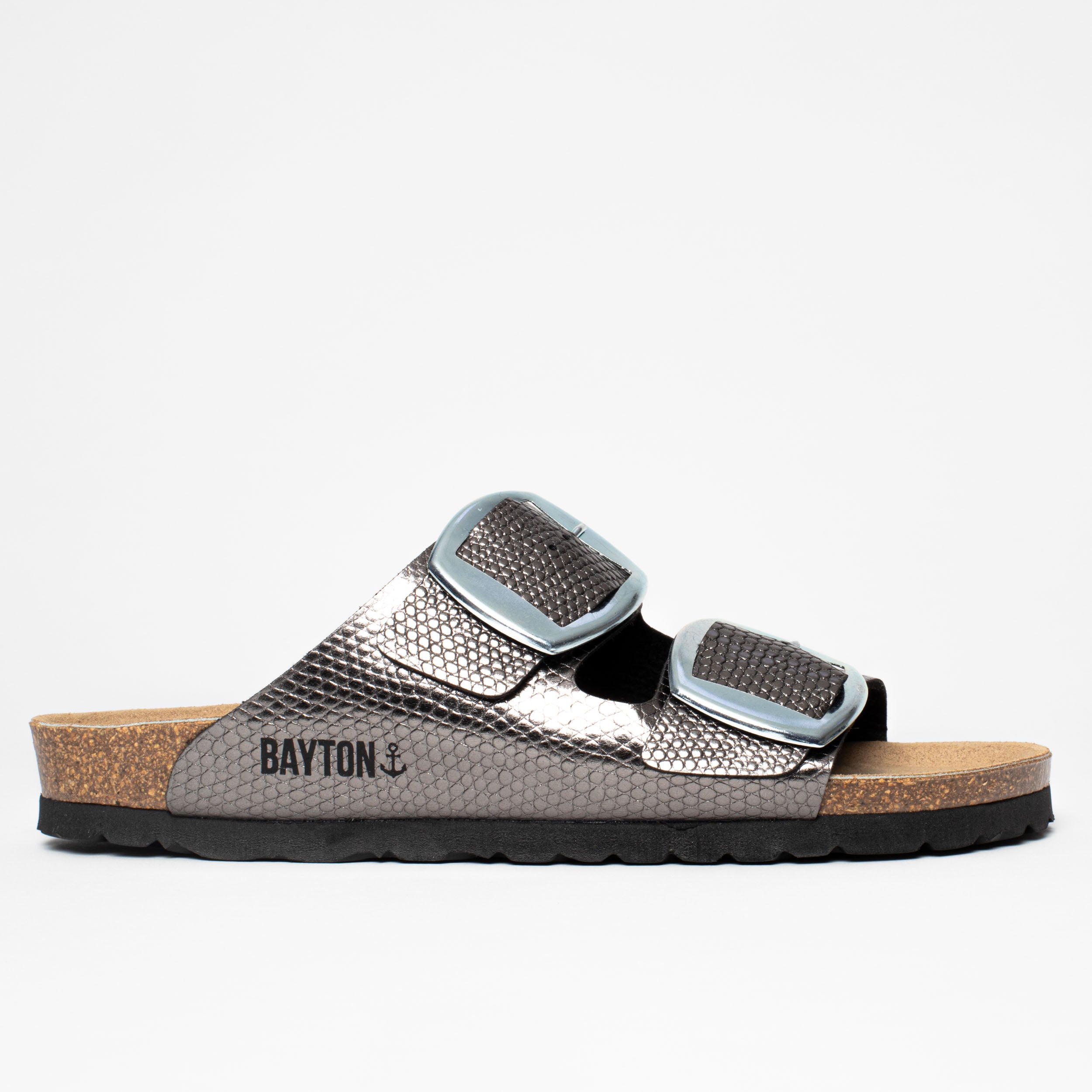 Alicante Pewter 2 Straps Sandals