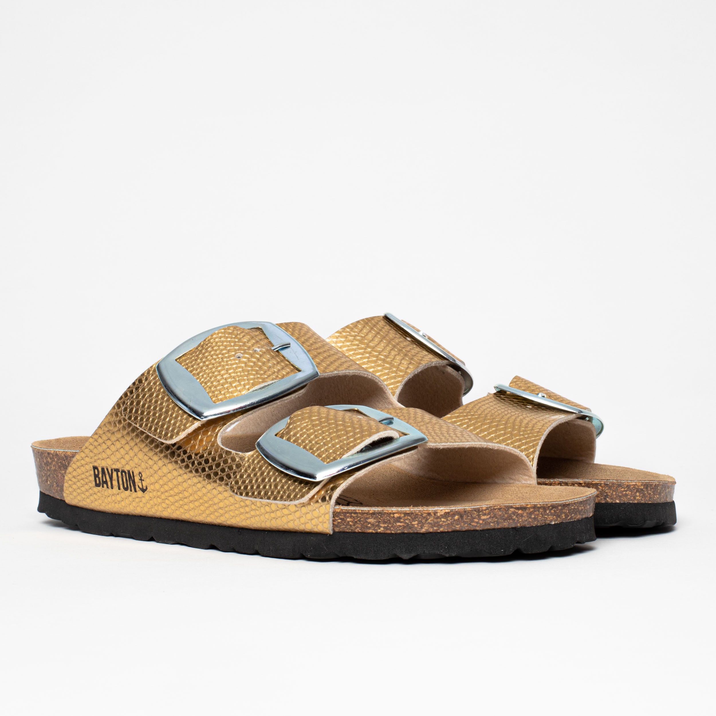 Alicante Gold 2 Strap Sandals