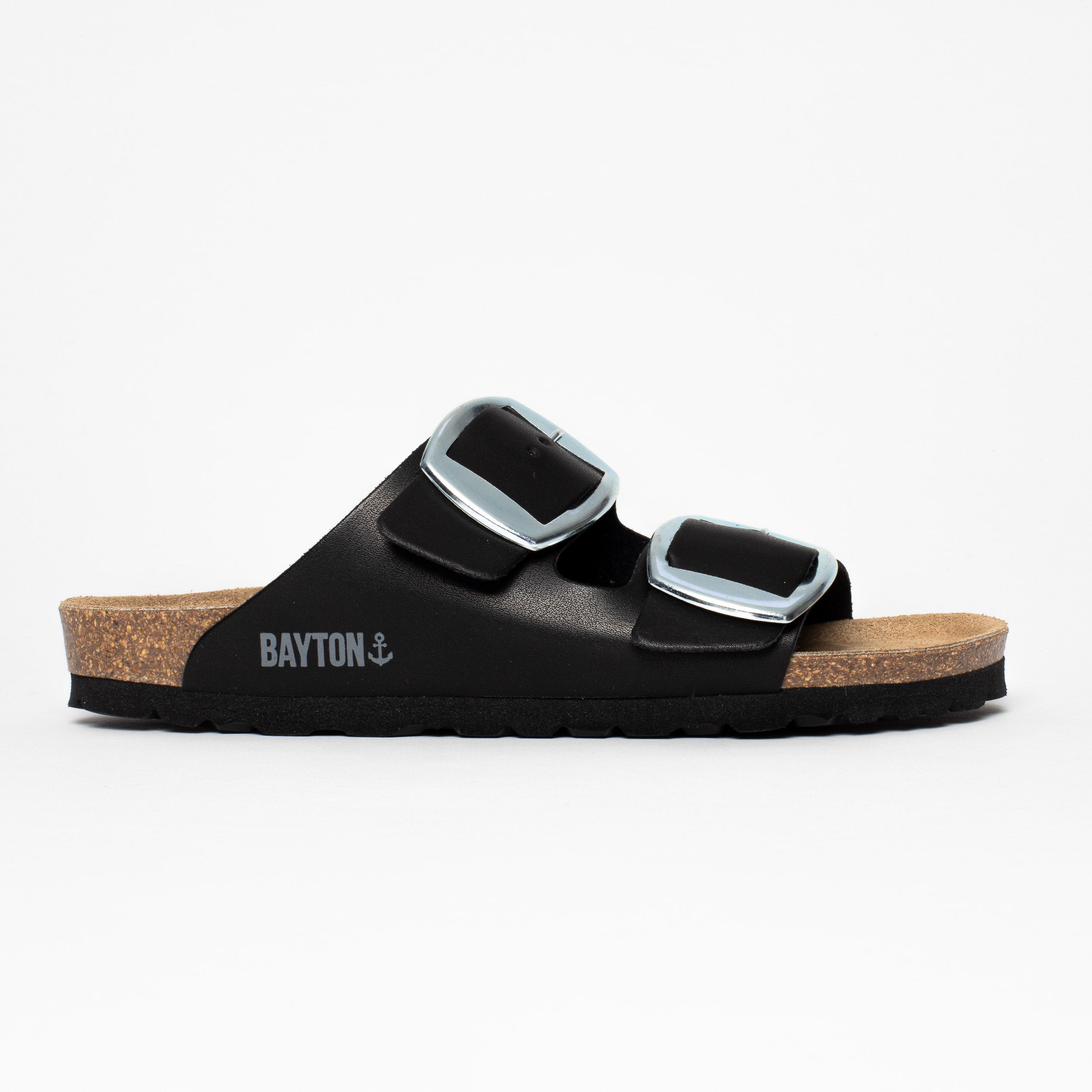 Alicante Black 2 Strap Sandals