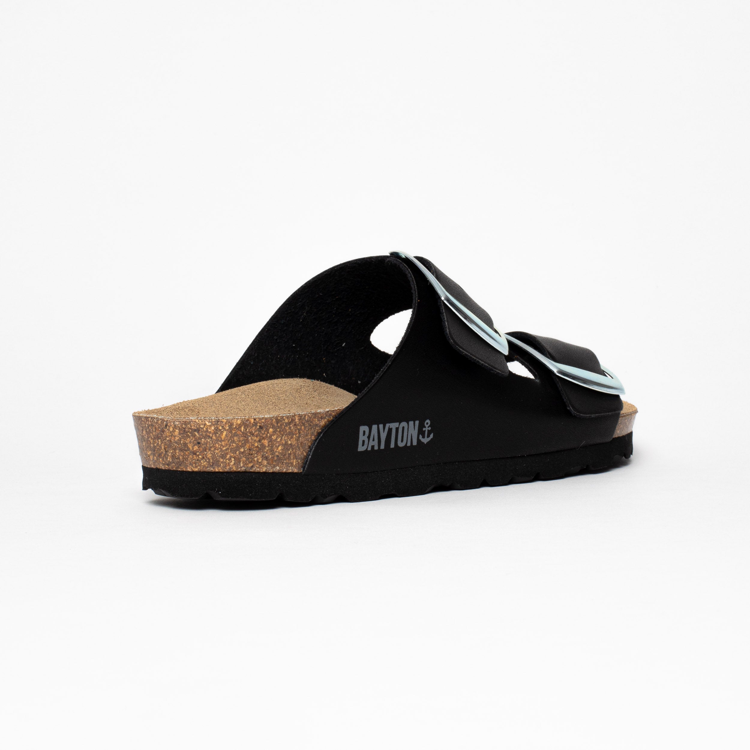 Alicante Black 2 Strap Sandals