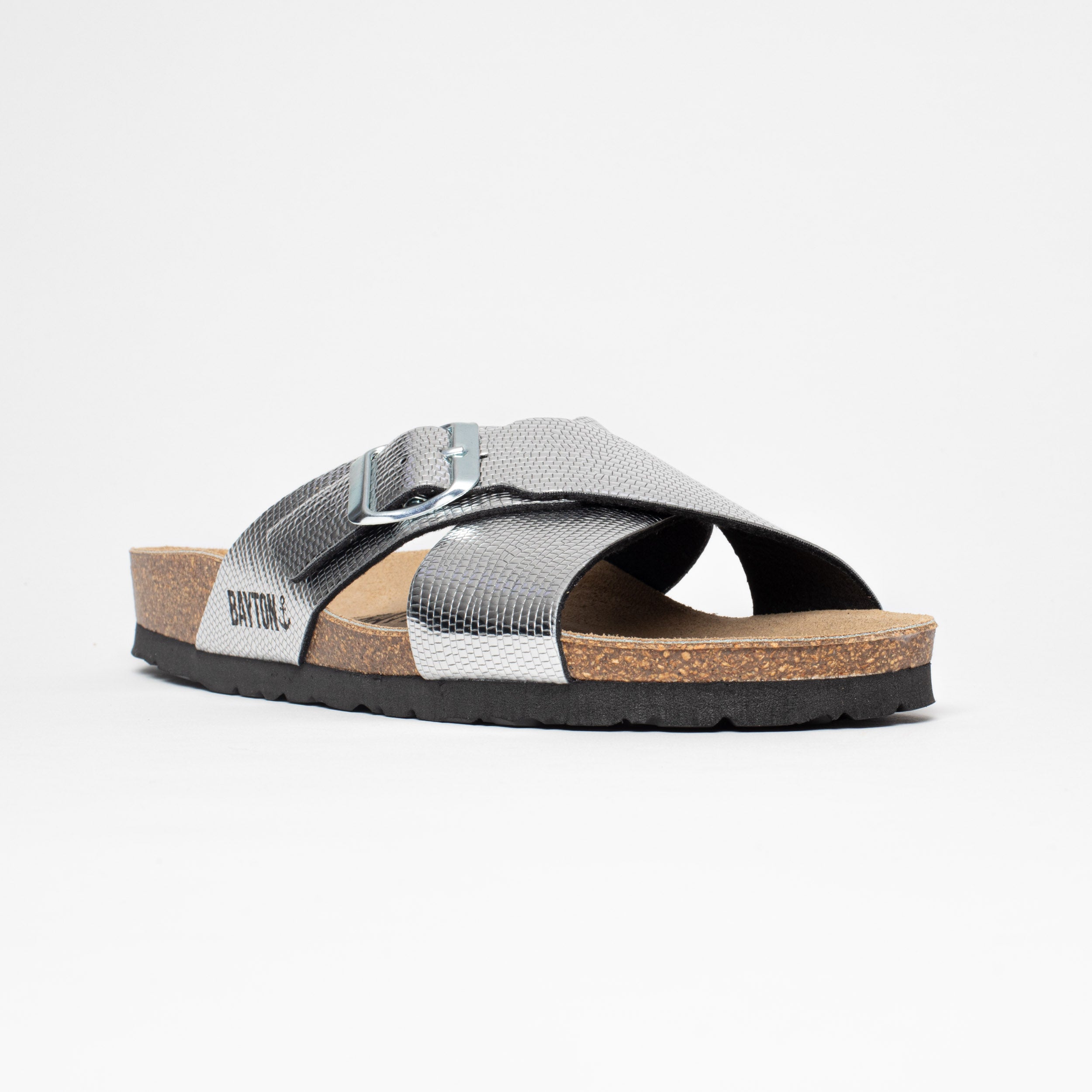 Era Silver 2 Strap Sandals