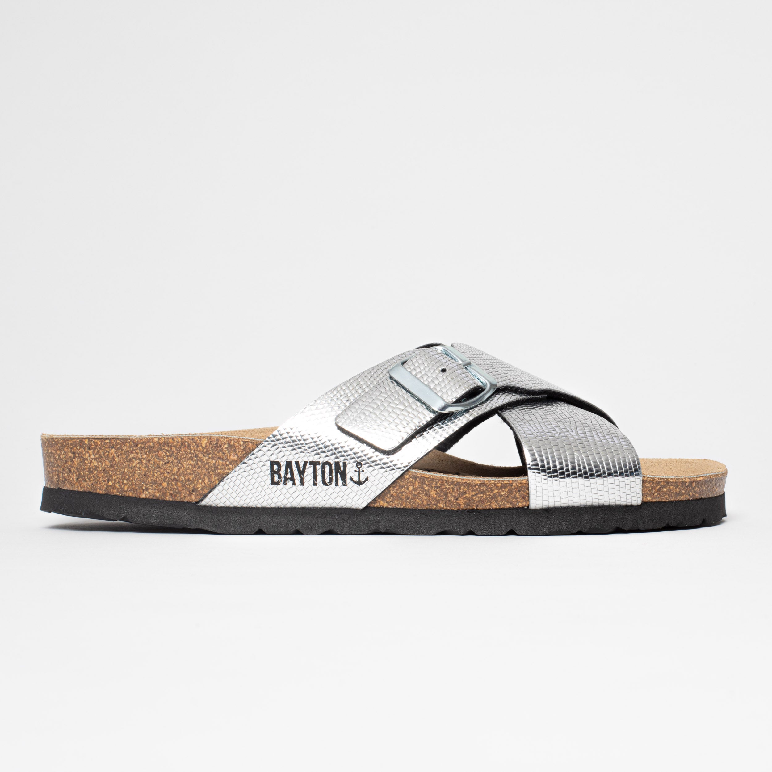 Era Silver 2 Strap Sandals