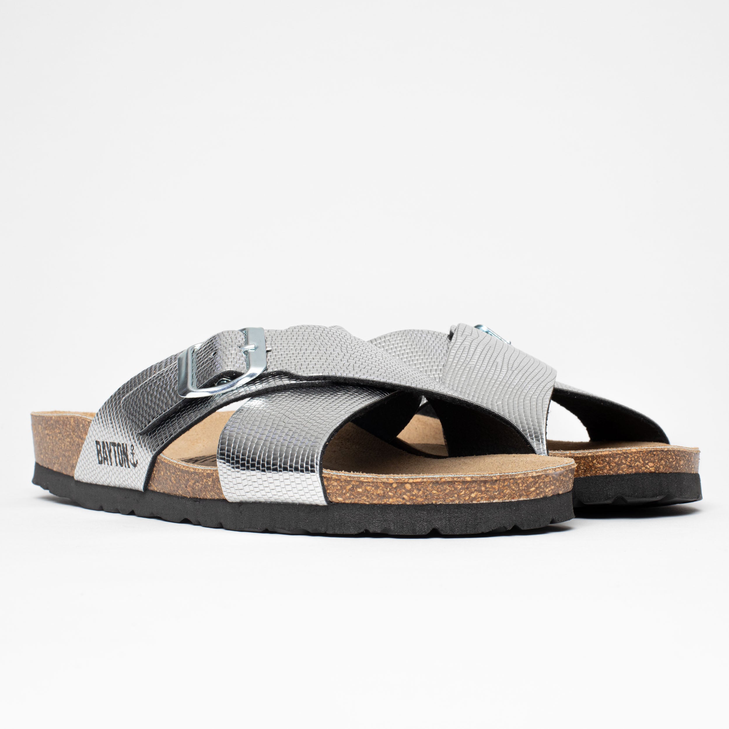 Era Silver 2 Strap Sandals