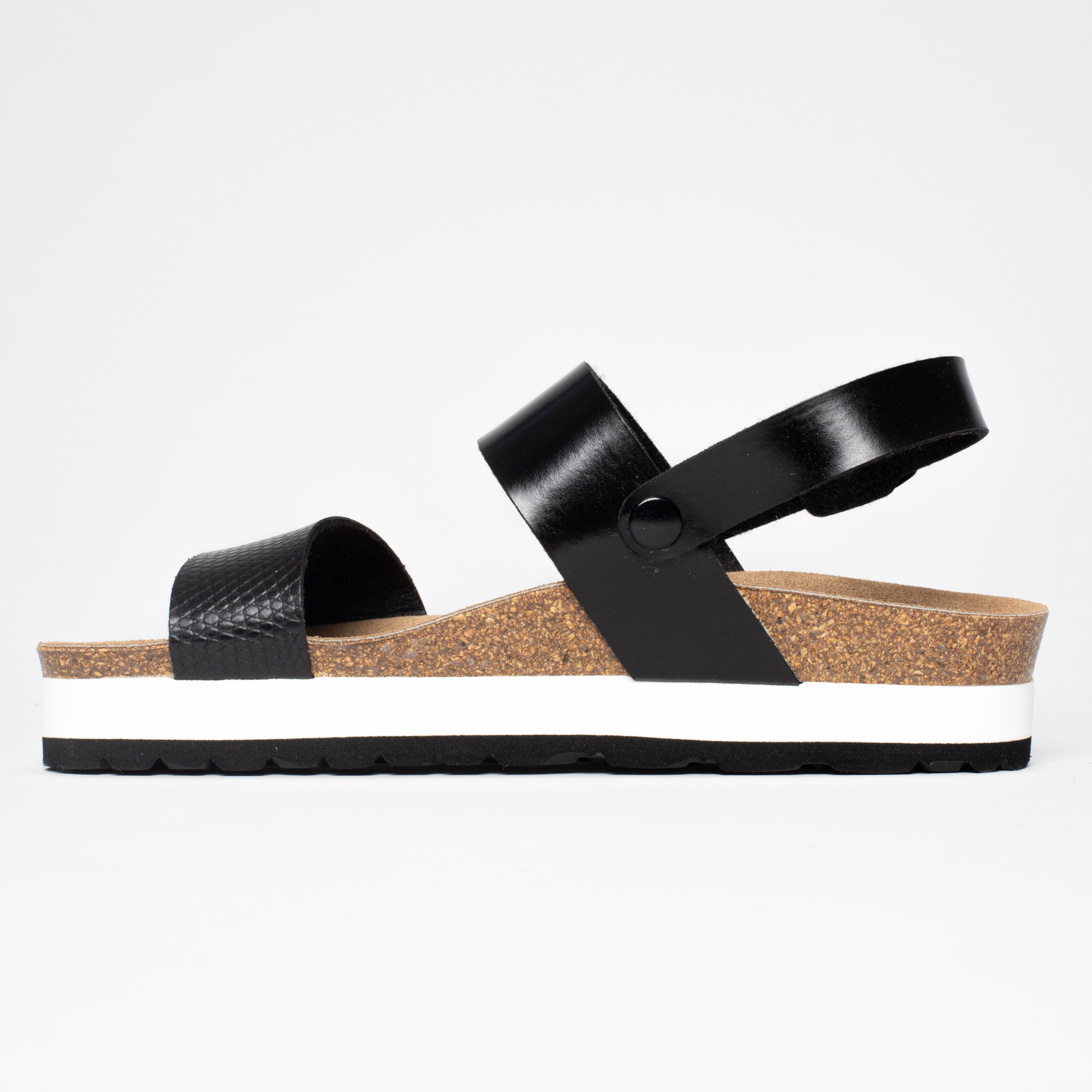 Sandalias Gladstone Plataforma Negro