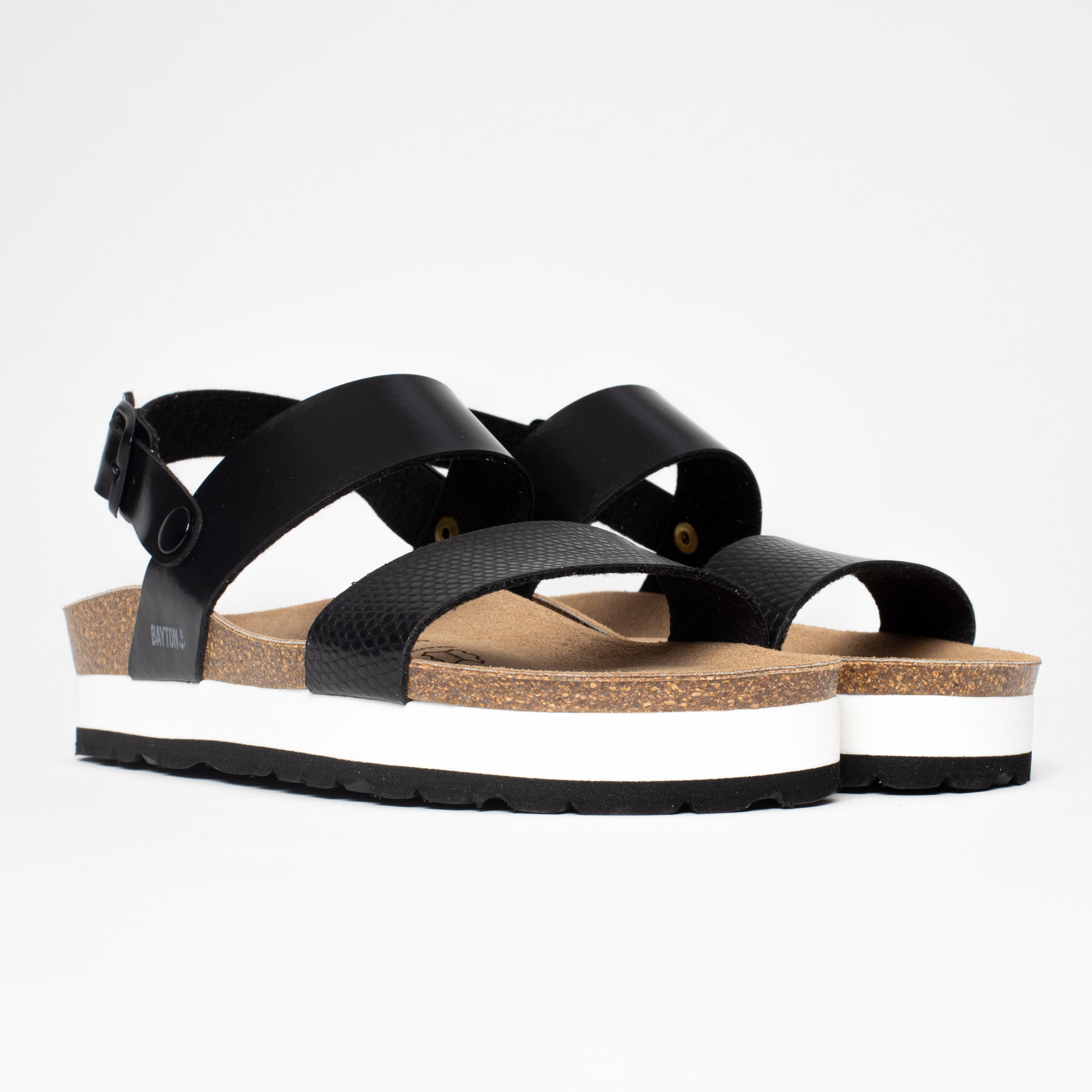 Sandalias Gladstone Plataforma Negro