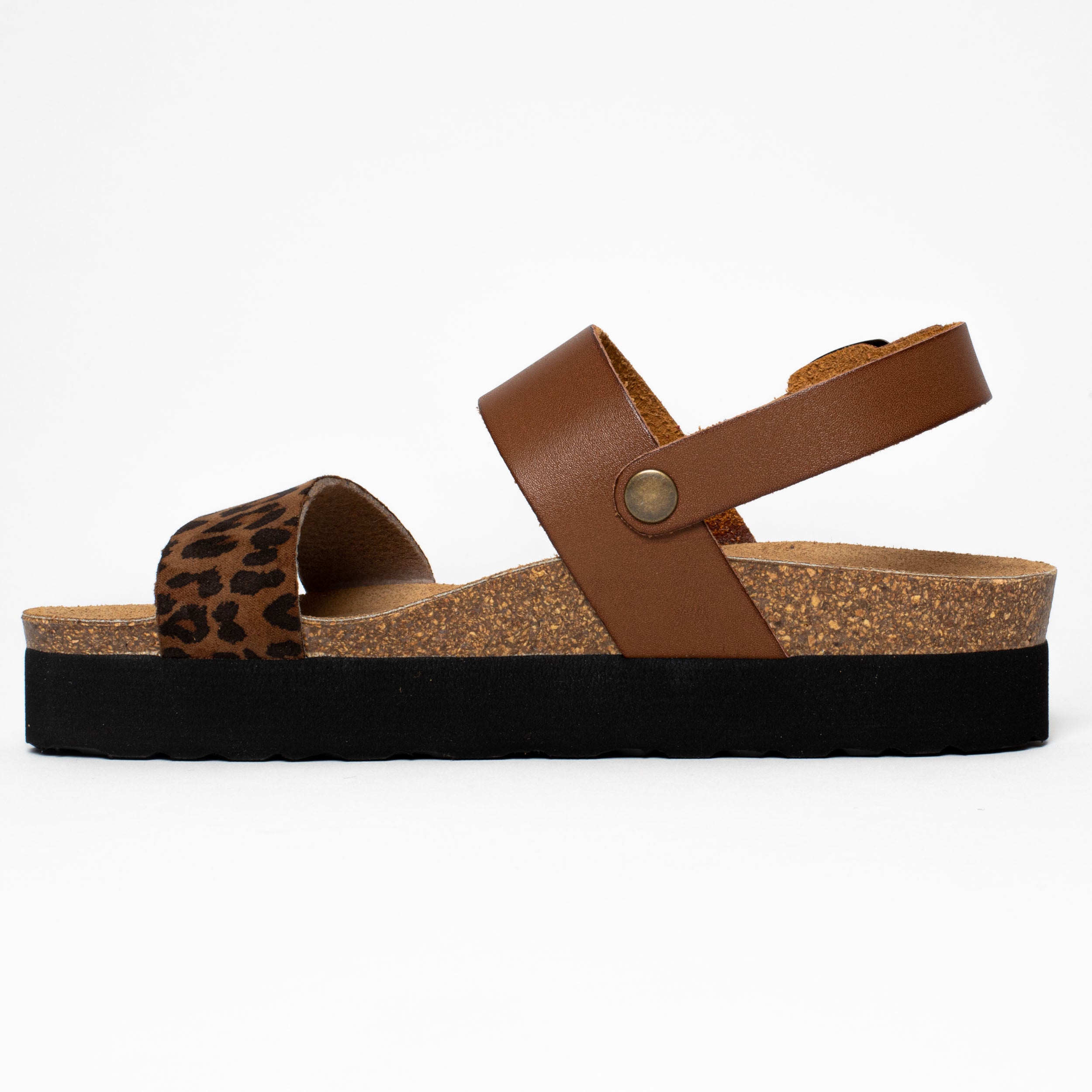 Gladstone Leopard Platform Sandals