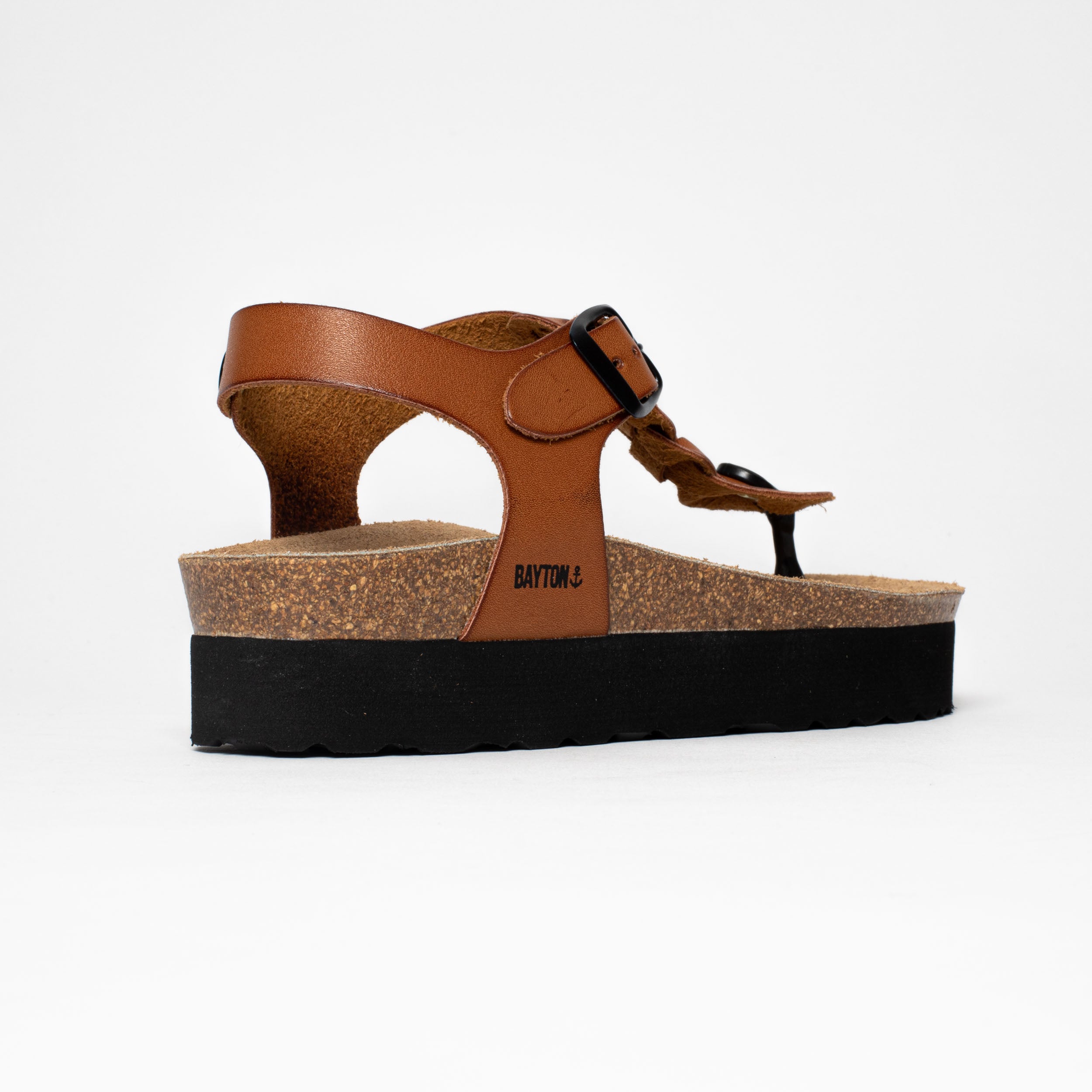 Badajoz Tan Platform Sandals