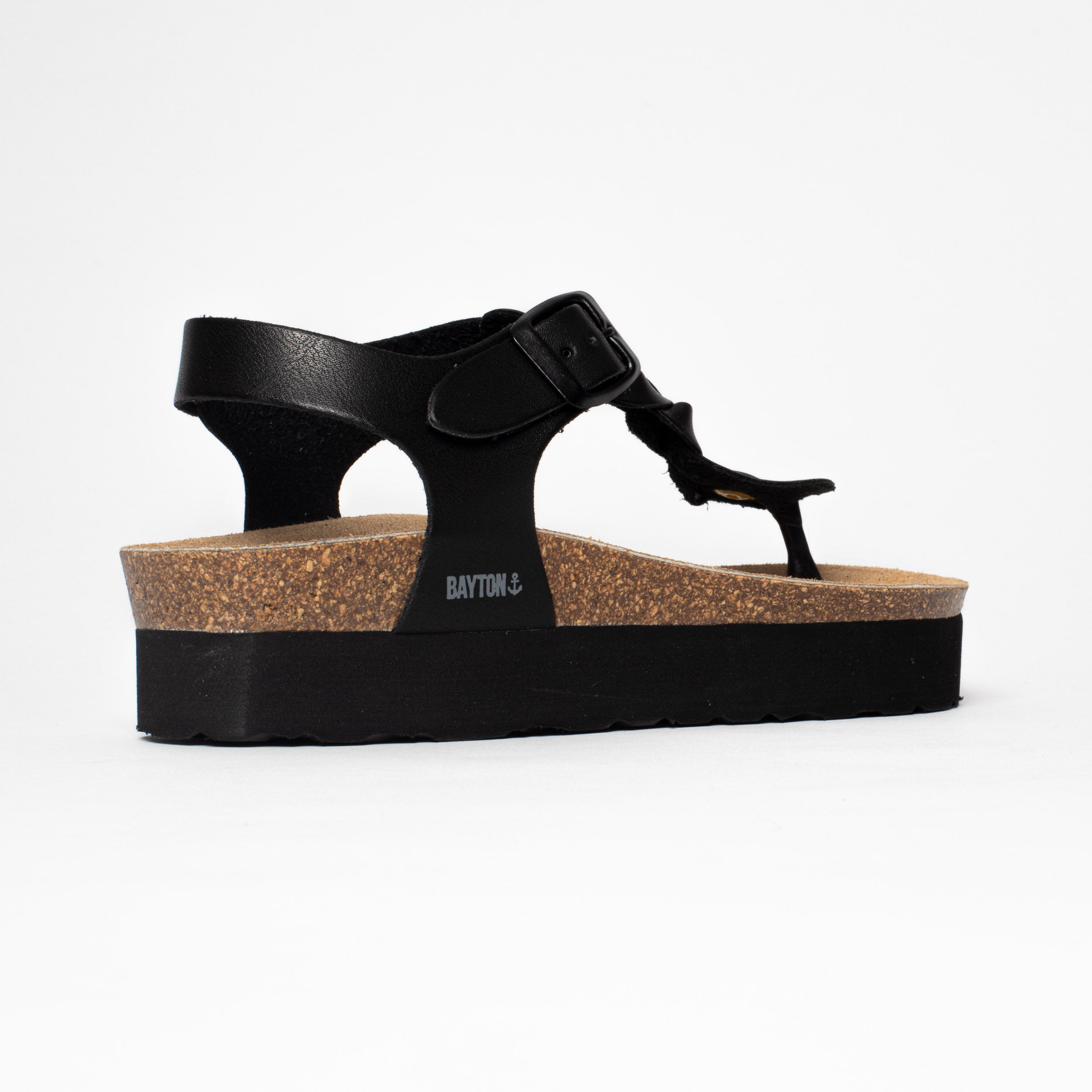 Sandalias Badajoz Plataforma Negro