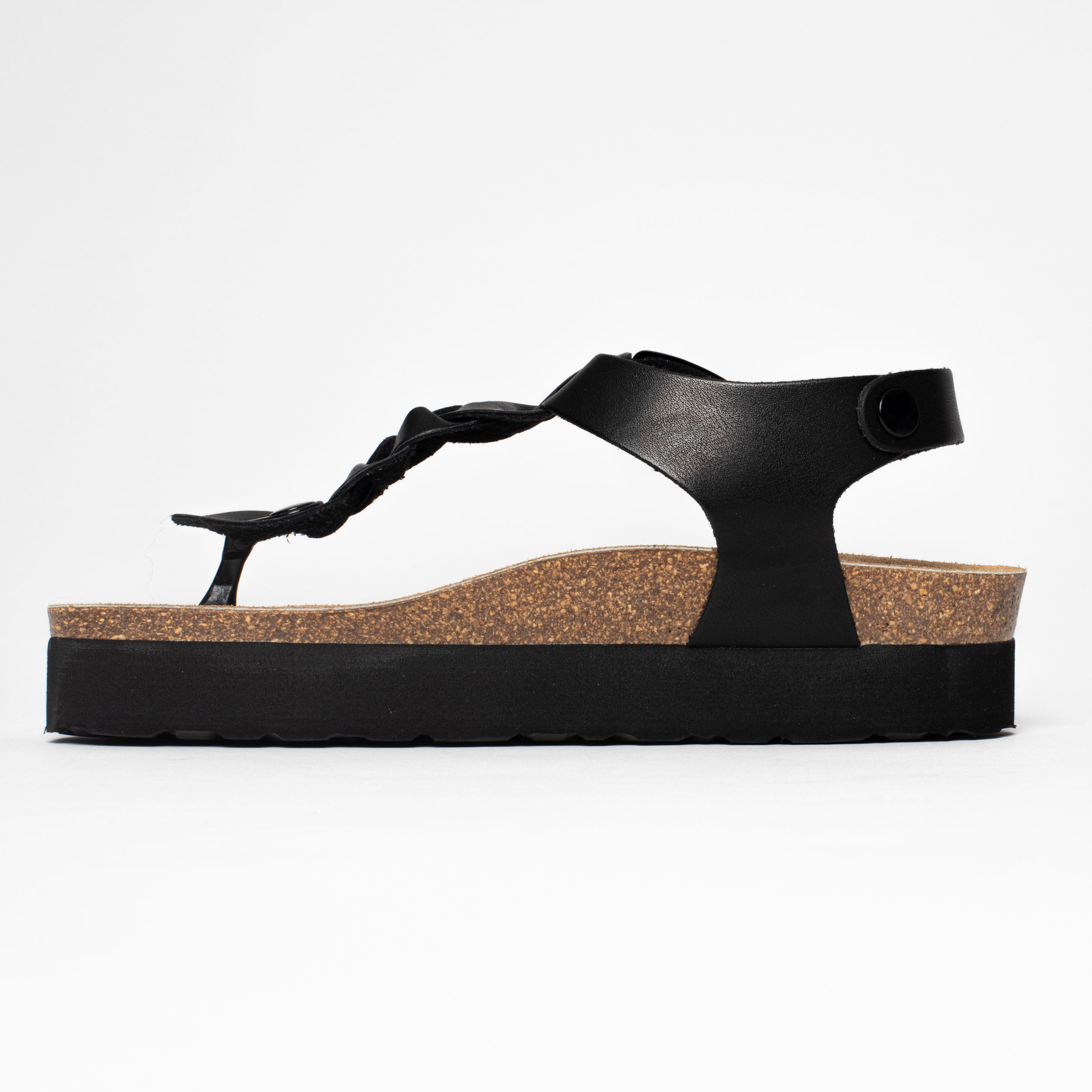 Sandalias Badajoz Plataforma Negro