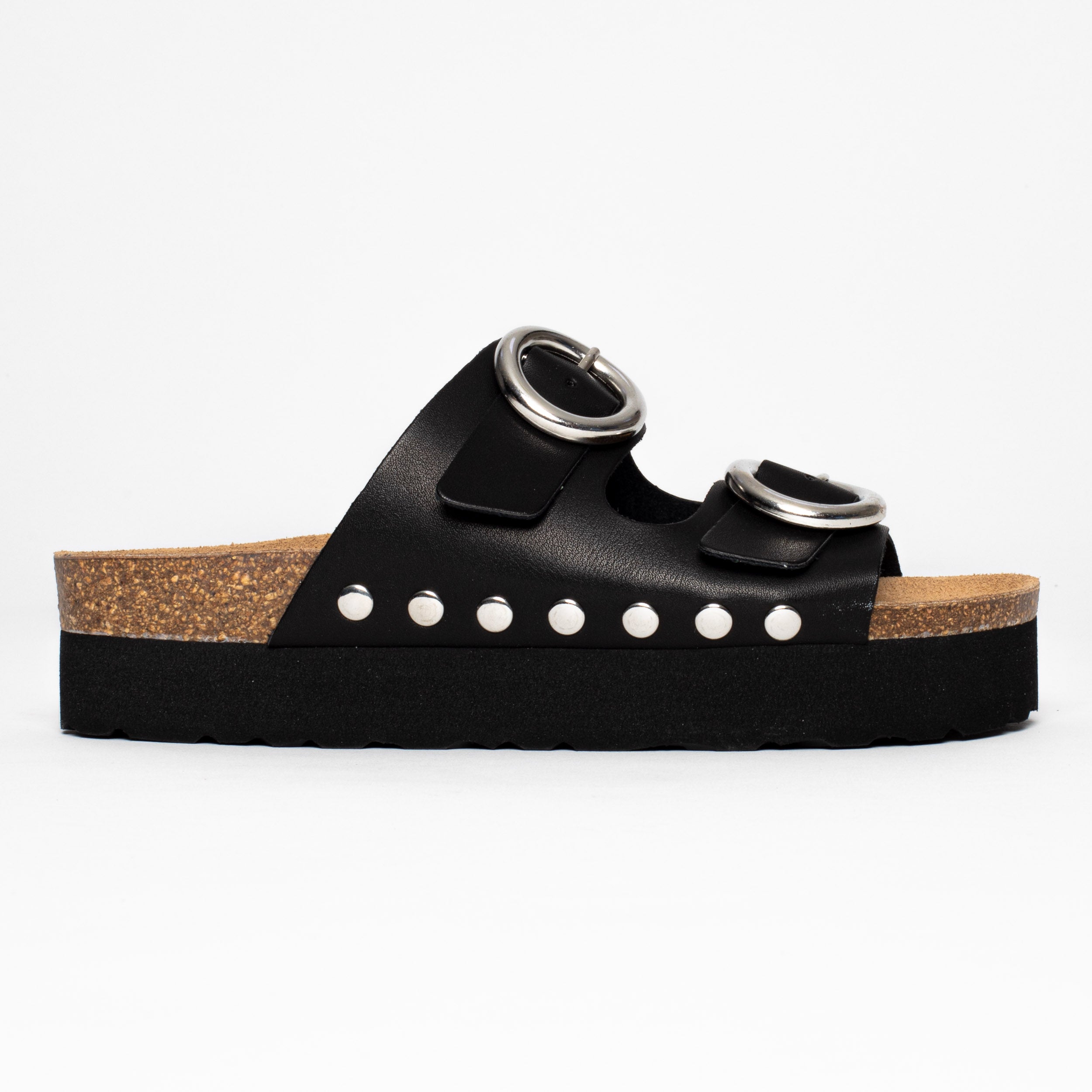 Sandalias Barcelona Plataforma Negro