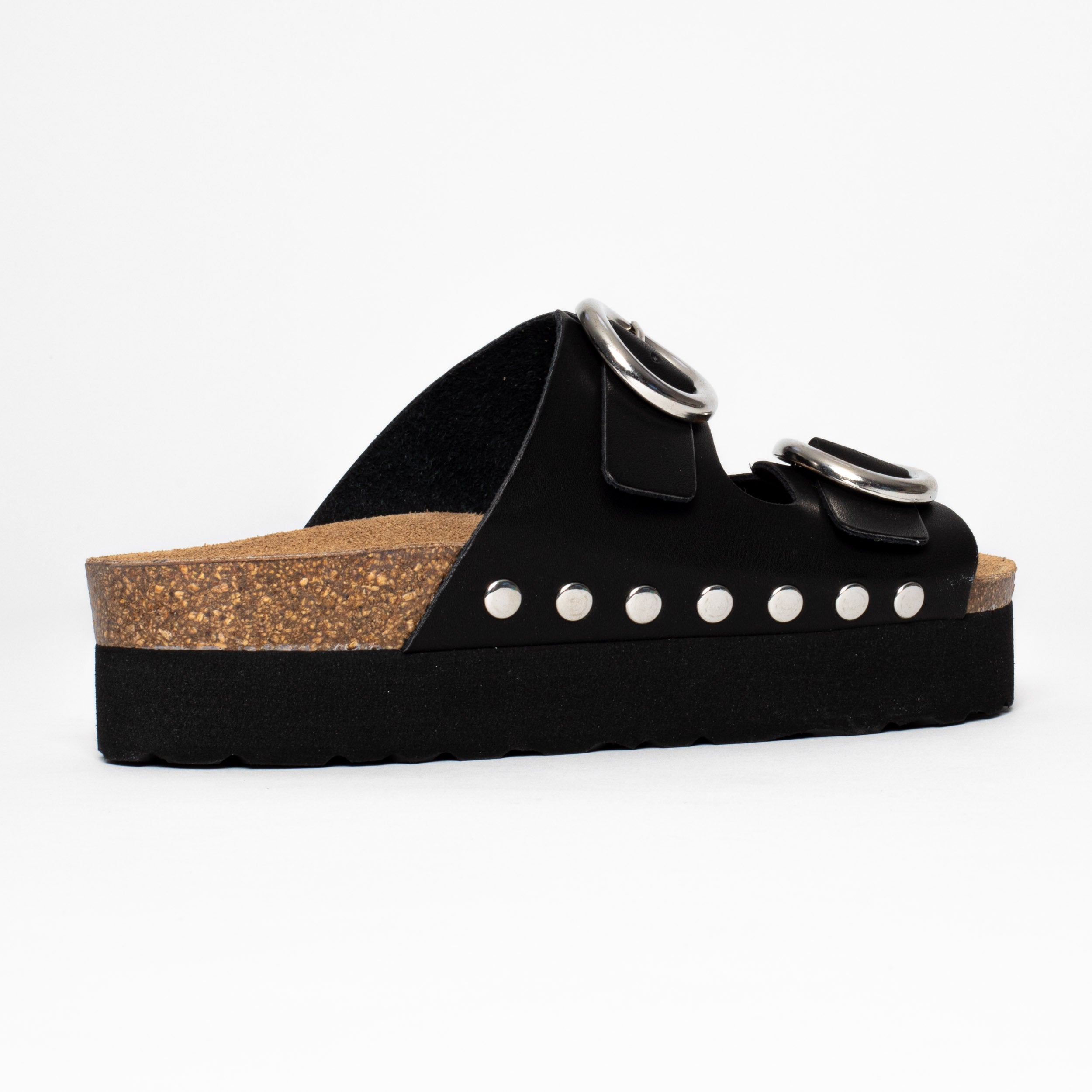 Sandalias Barcelona Plataforma Negro