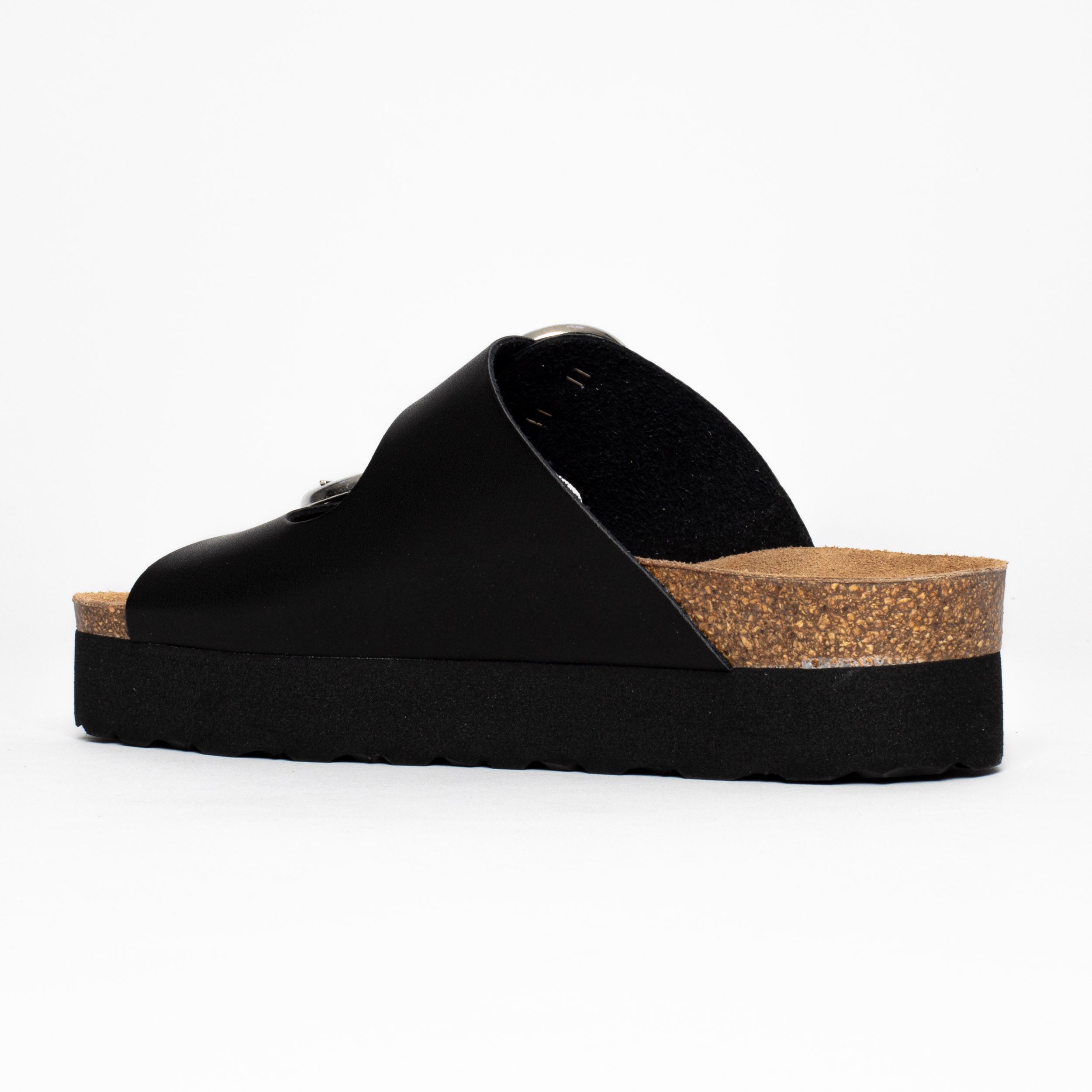 Sandalias Barcelona Plataforma Negro