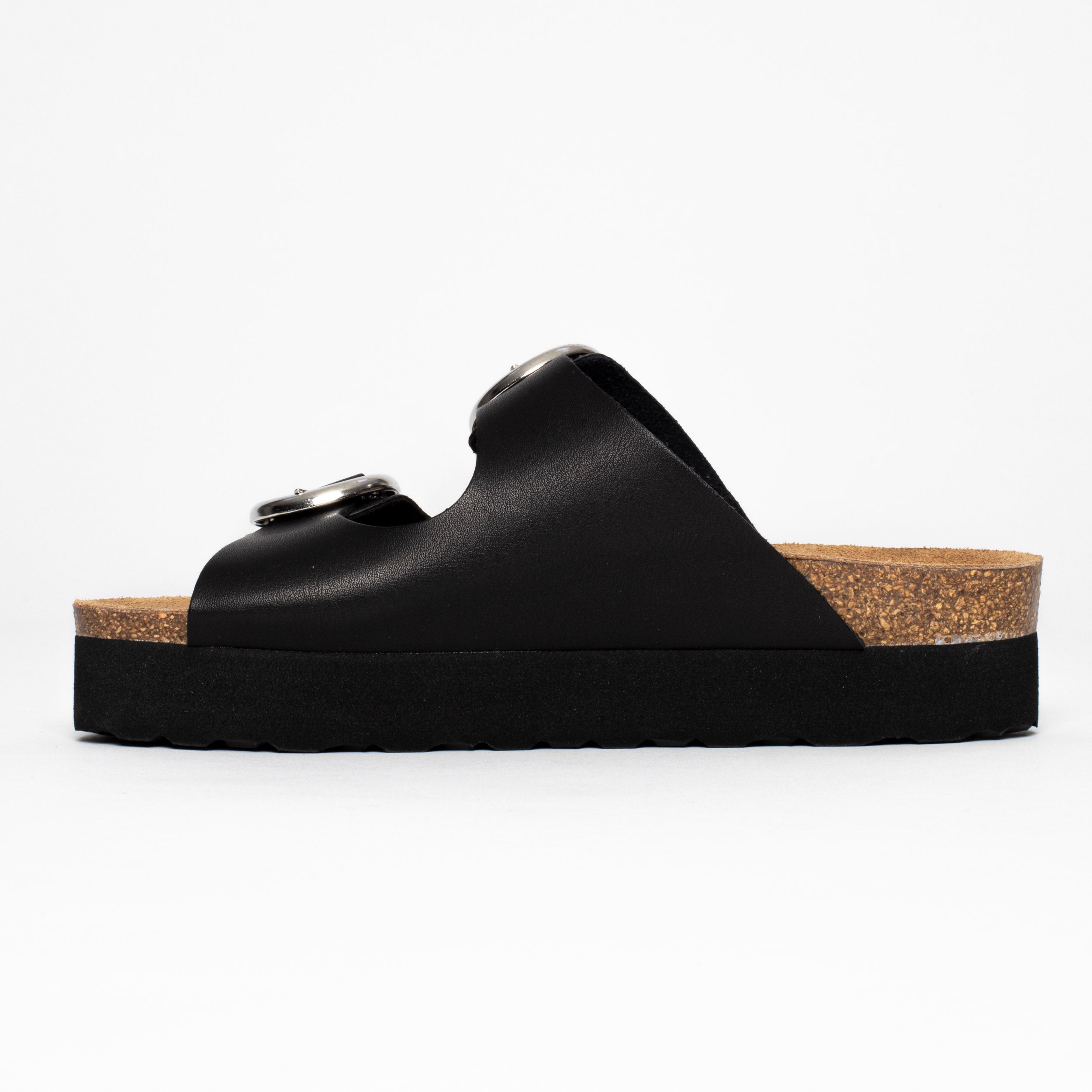 Sandalias Barcelona Plataforma Negro