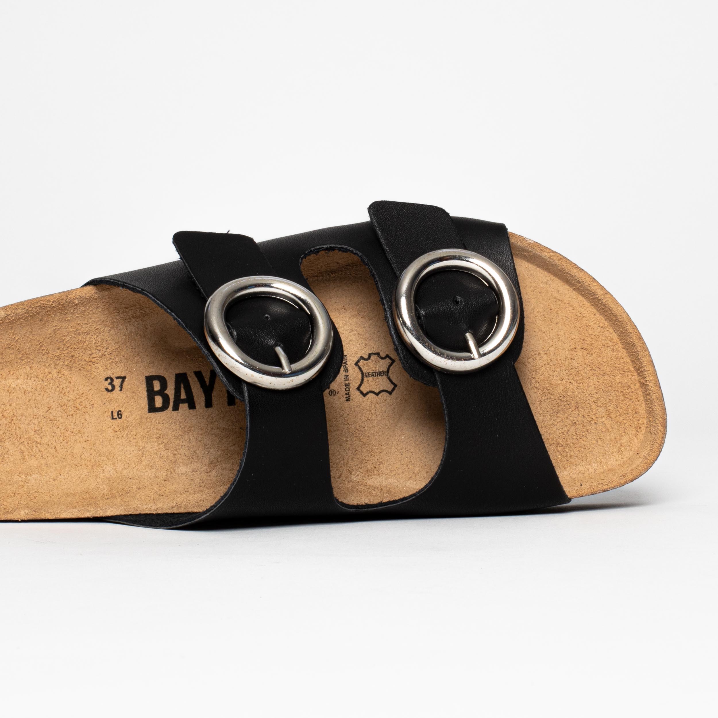 Barcelona Black Platform Sandals